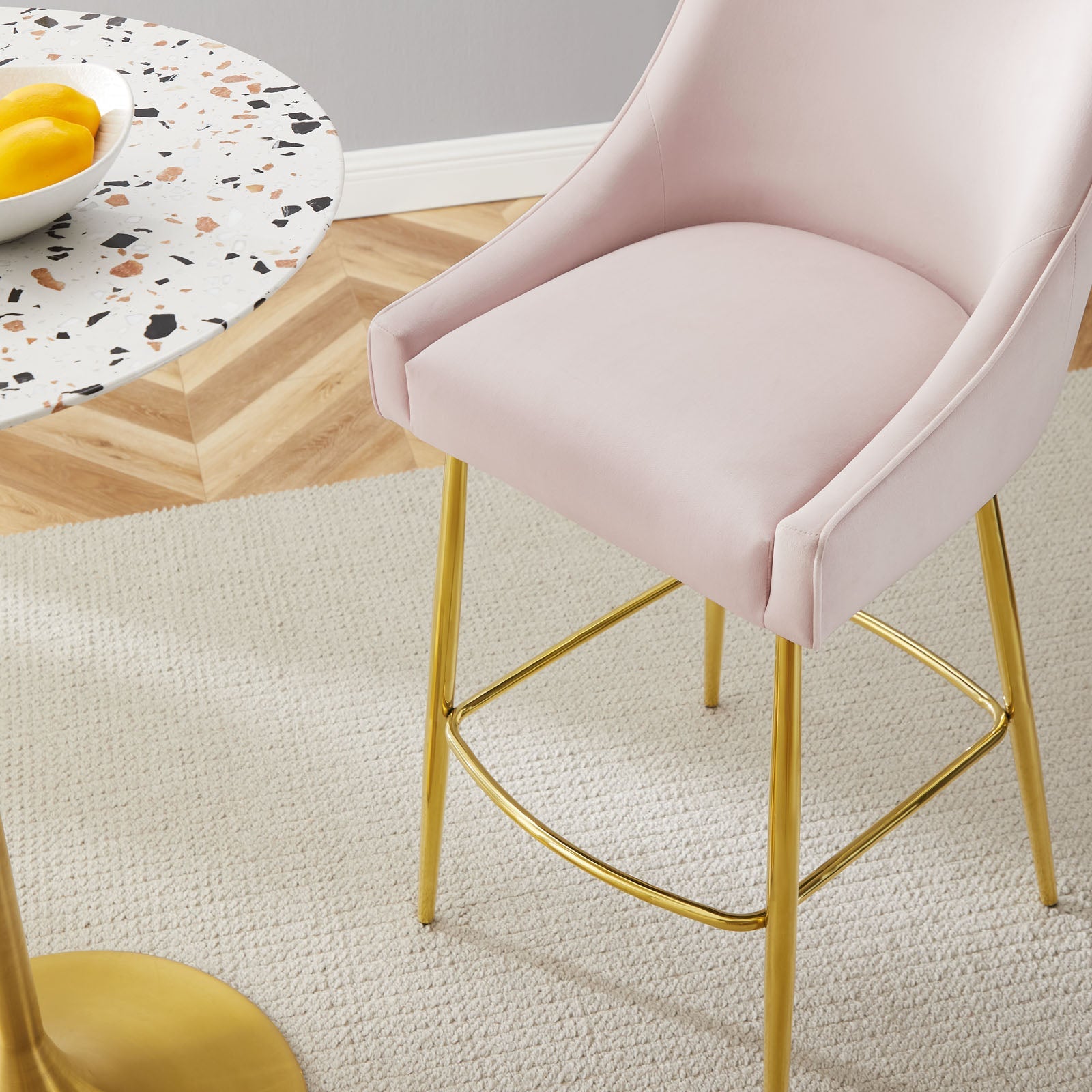 Discern Performance Velvet Bar Stool By Modway | Bar Stools | 