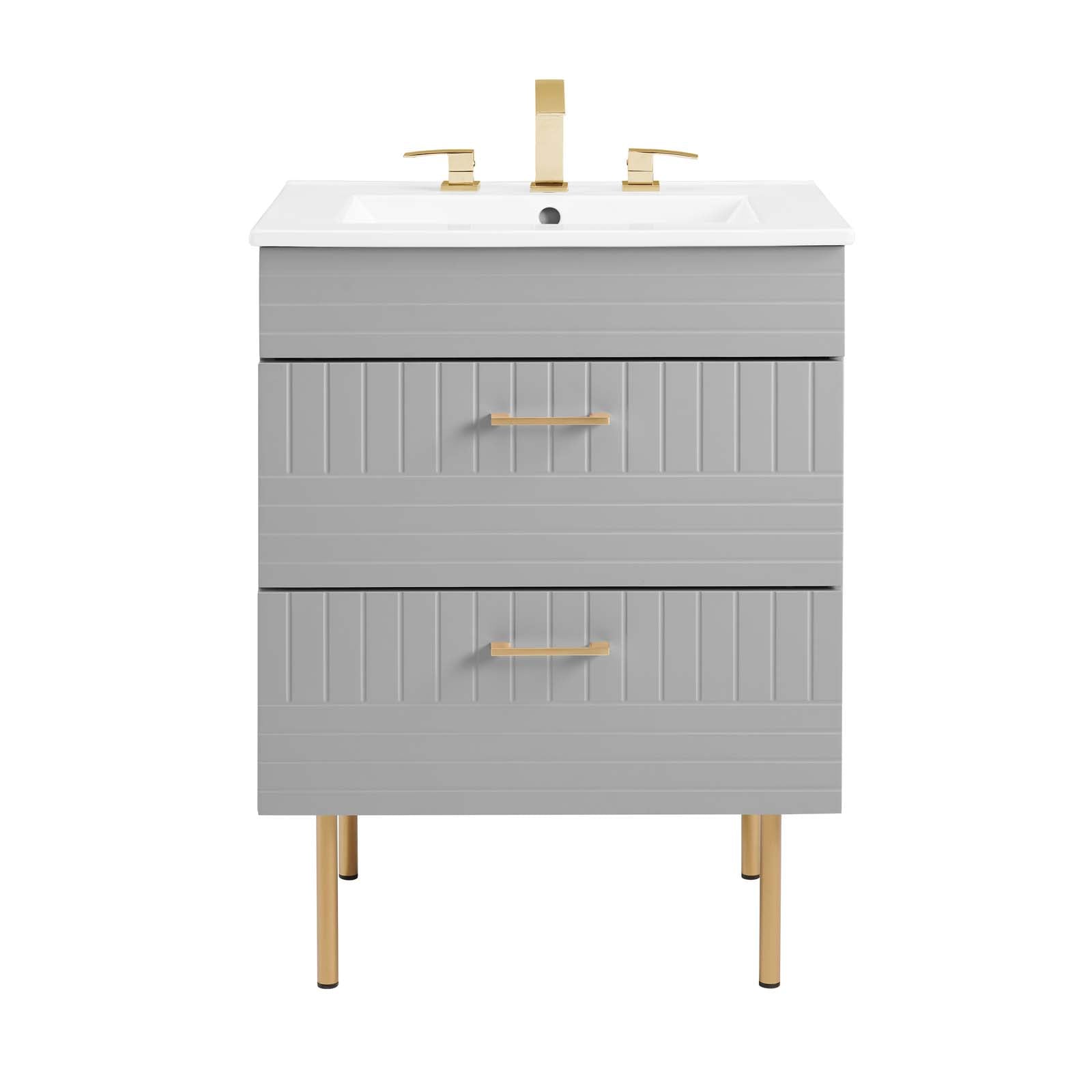 Daybreak 24" Bathroom Vanity By Modway - EEI-5817-BLU-WHI | Bathroom Accessories |  Modishstore - 22