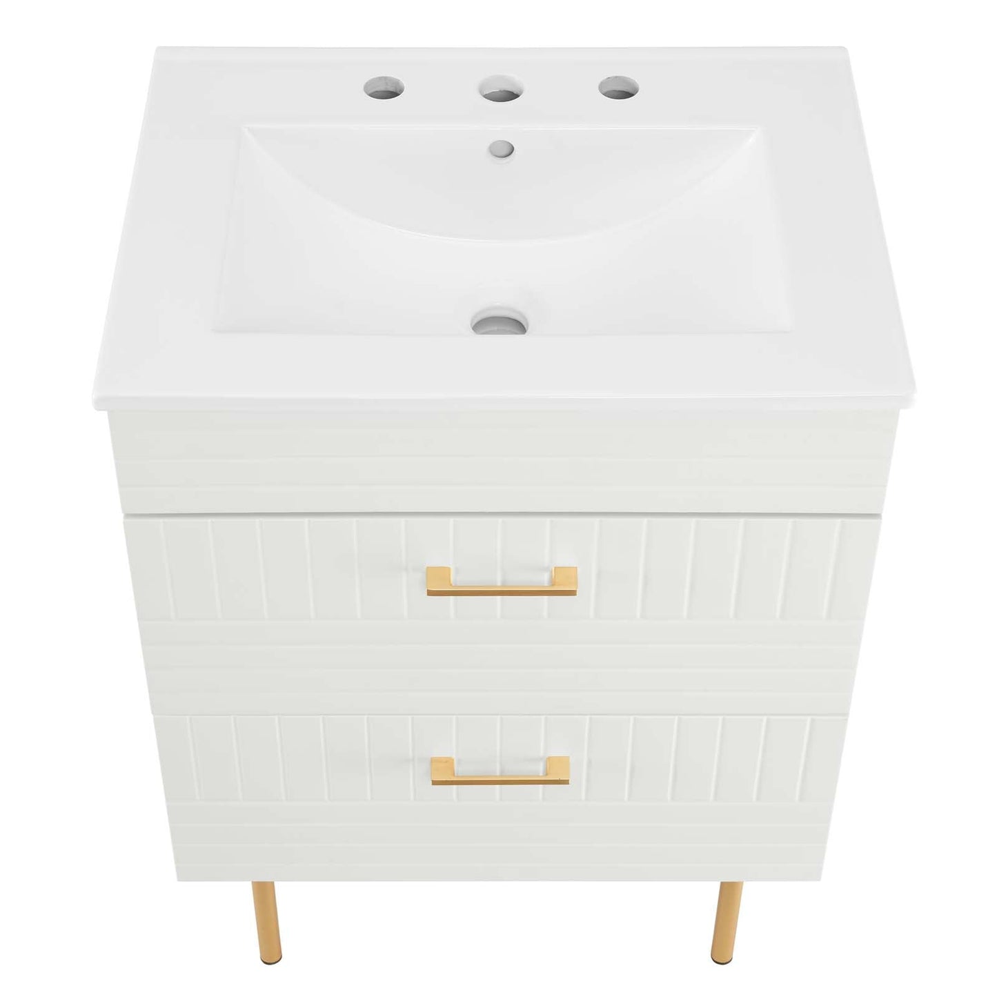 Daybreak 24" Bathroom Vanity By Modway - EEI-5817-BLU-WHI | Bathroom Accessories |  Modishstore - 28