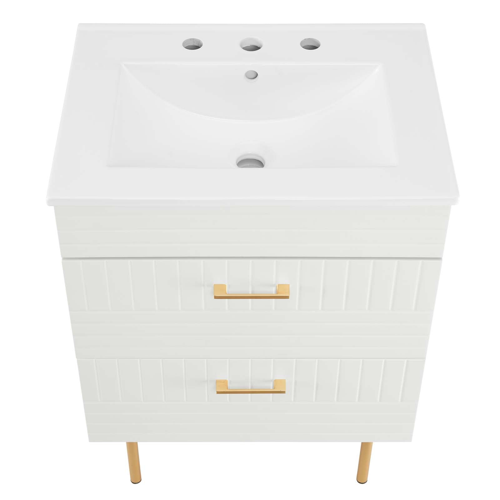 Daybreak 24" Bathroom Vanity By Modway - EEI-5817-BLU-WHI | Bathroom Accessories |  Modishstore - 28