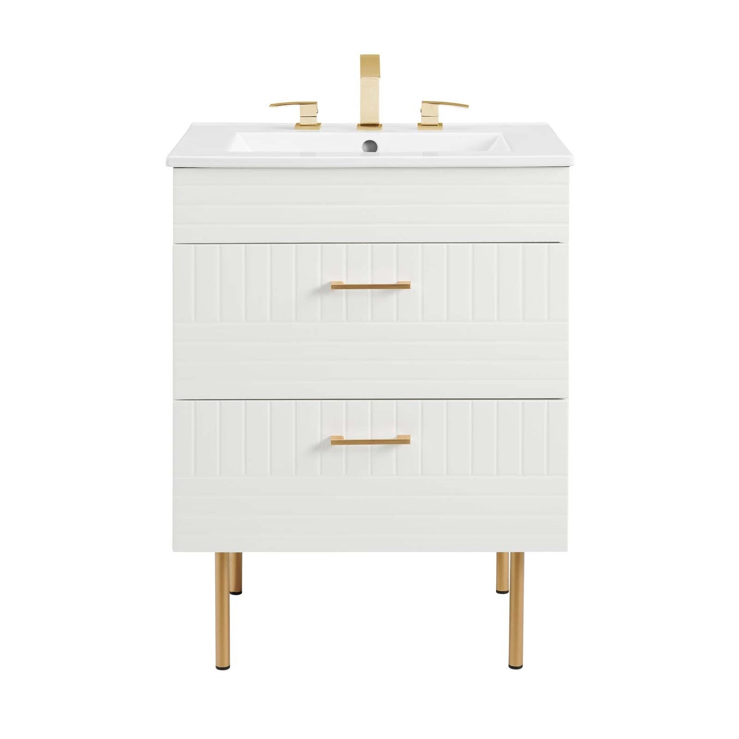 Daybreak 24" Bathroom Vanity By Modway - EEI-5817-BLU-WHI | Bathroom Accessories |  Modishstore - 30