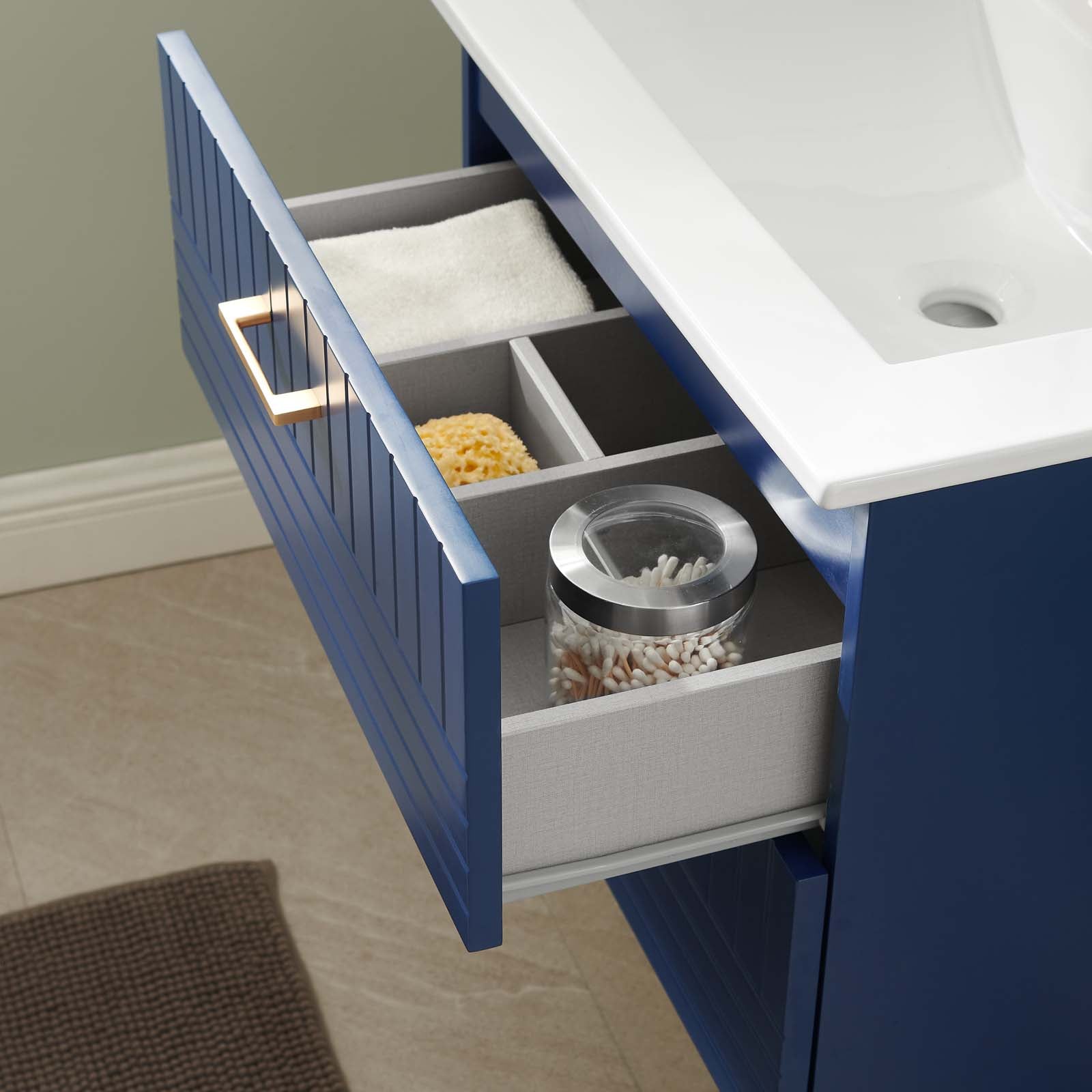 Daybreak 24" Bathroom Vanity By Modway - EEI-5818-BLU-WHI | Bathroom Accessories |  Modishstore - 7