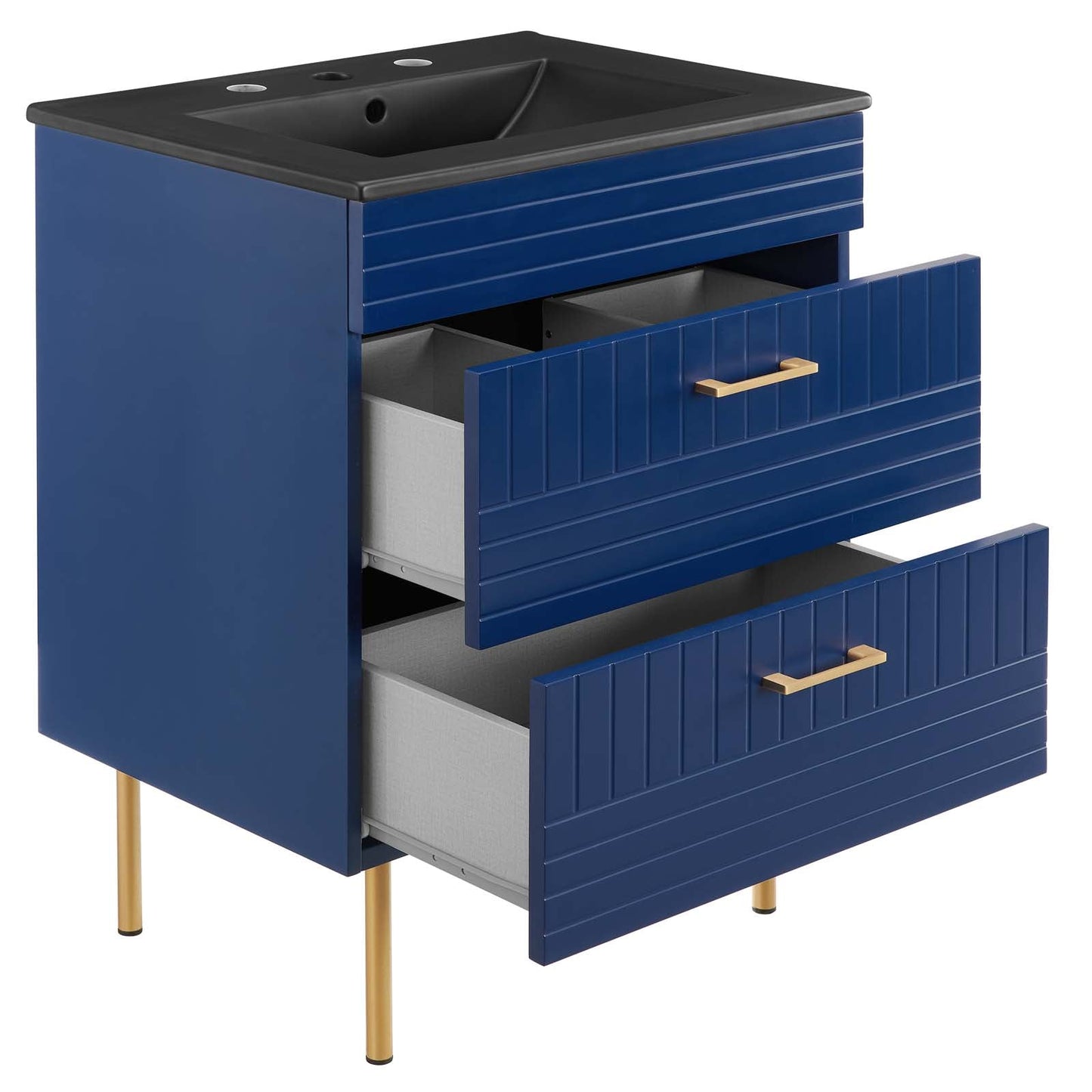 Daybreak 24" Bathroom Vanity By Modway - EEI-5819-BLU-BLK | Bathroom Accessories |  Modishstore - 2