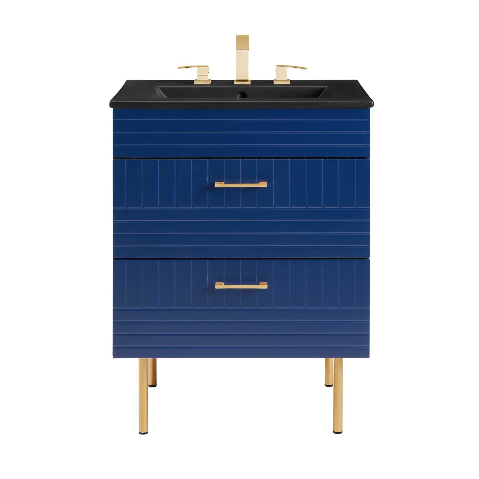 Daybreak 24" Bathroom Vanity By Modway - EEI-5819-BLU-BLK | Bathroom Accessories |  Modishstore - 6