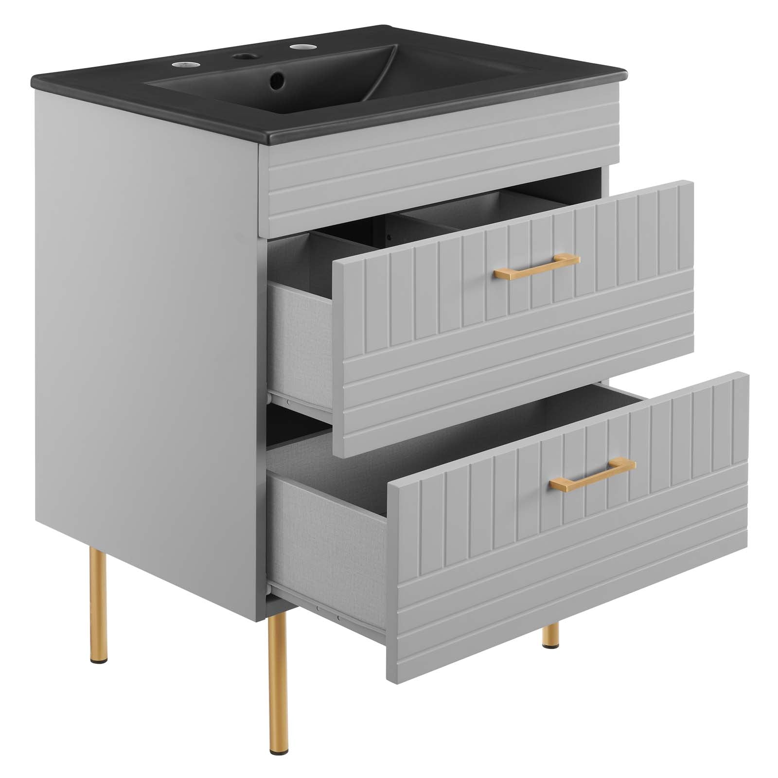 Daybreak 24" Bathroom Vanity By Modway - EEI-5819-BLU-BLK | Bathroom Accessories |  Modishstore - 18