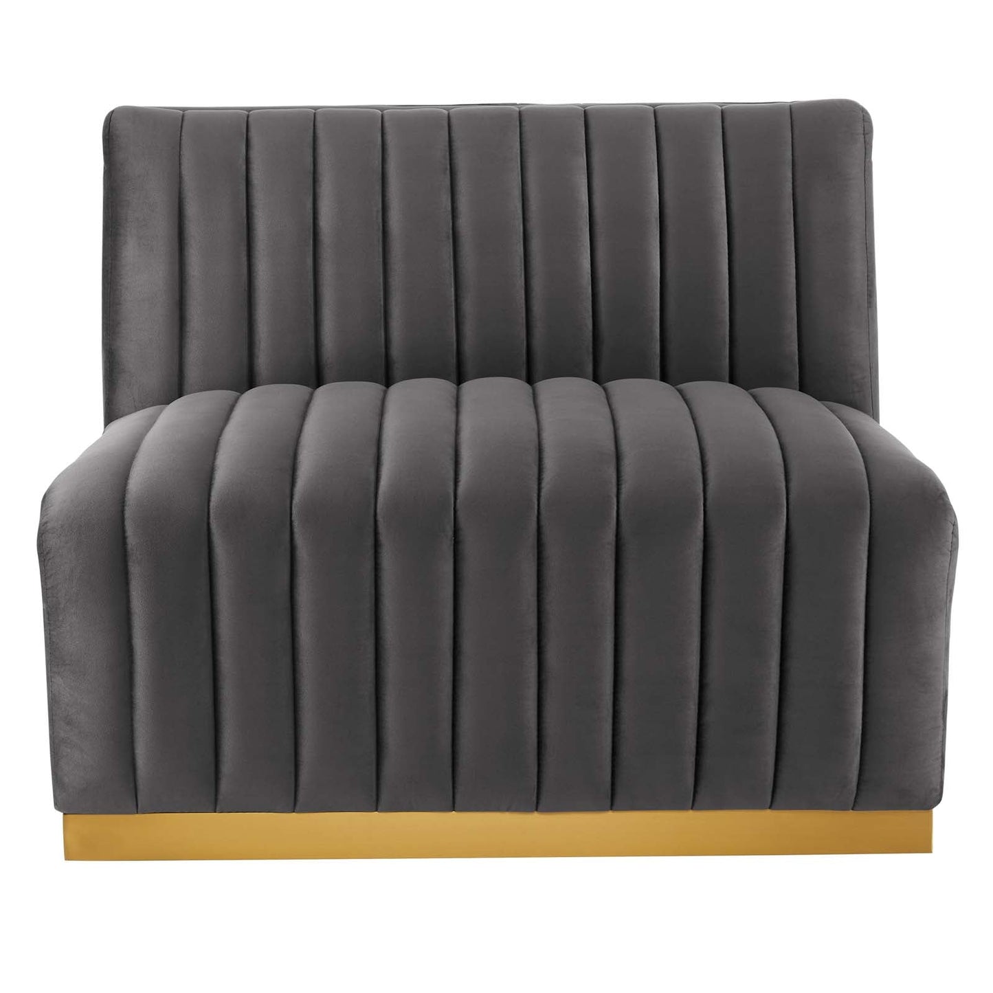 Conjure Channel Tufted Performance Velvet 4-Piece Sectional By Modway - EEI-5844 | Sectional - 48