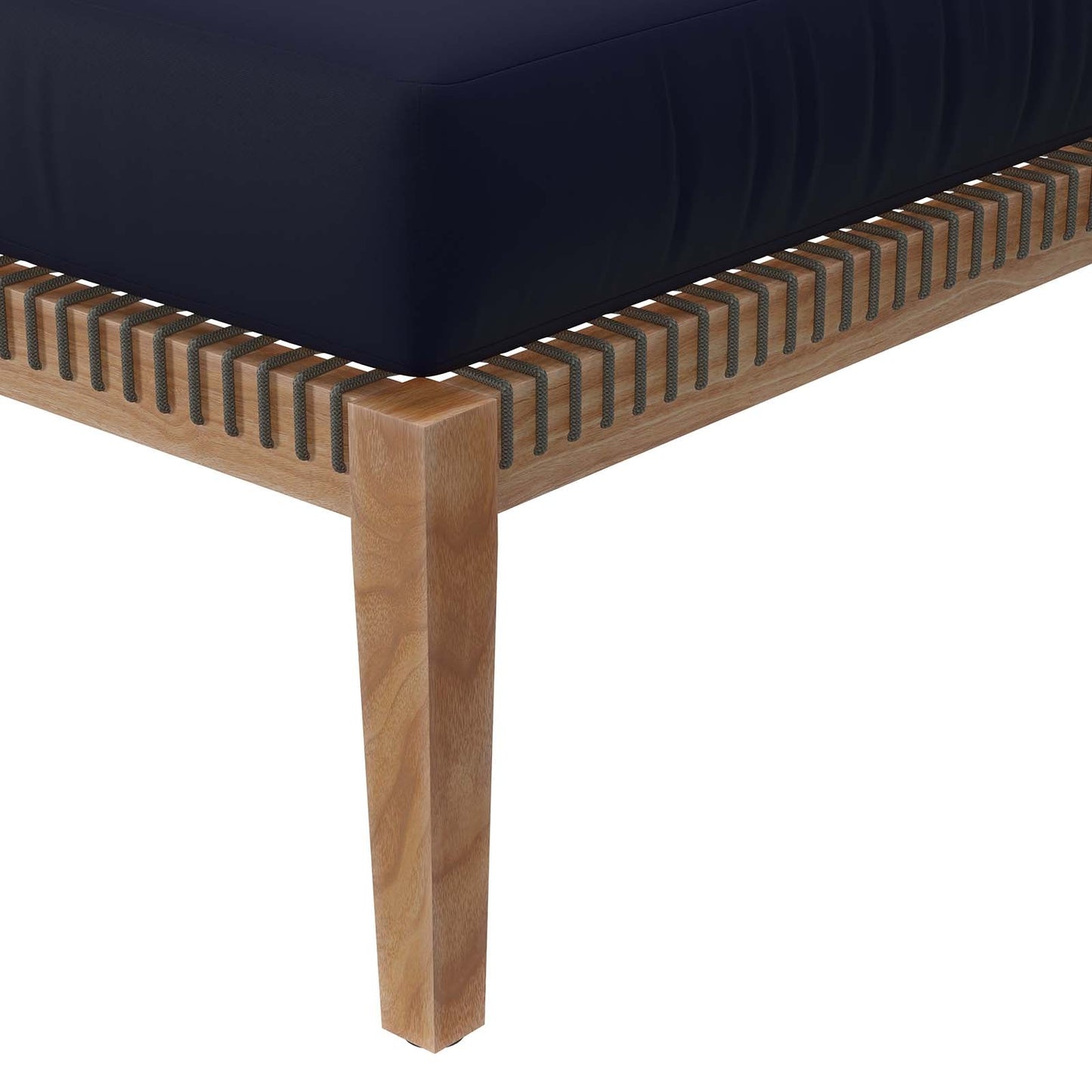 Clearwater Outdoor Patio Teak Wood Ottoman By Modway - EEI-5854 | Outdoor Ottomans - 18