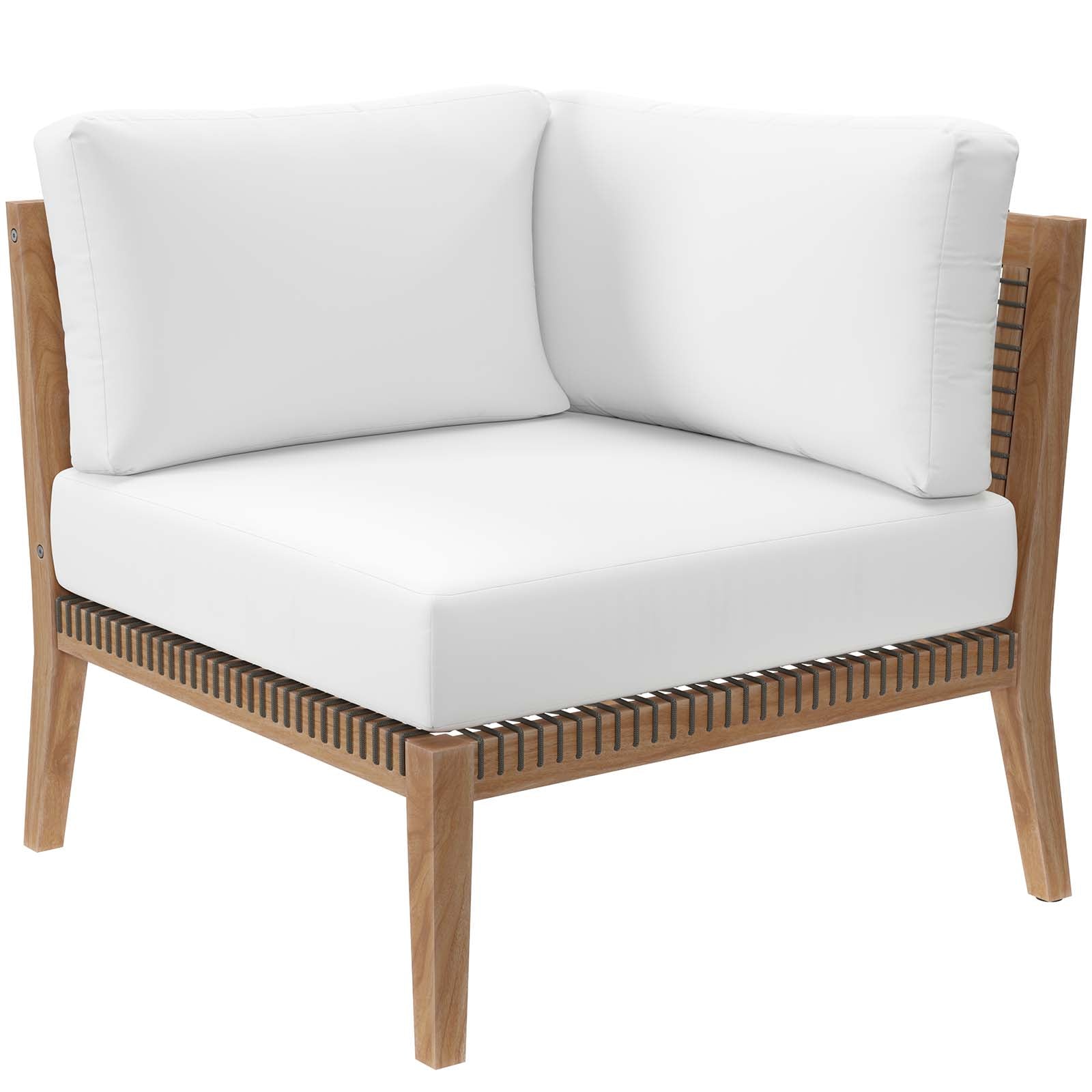 Clearwater Outdoor Patio Teak Wood Corner Chair By Modway - EEI-5855 | Outdoor Chairs - 22