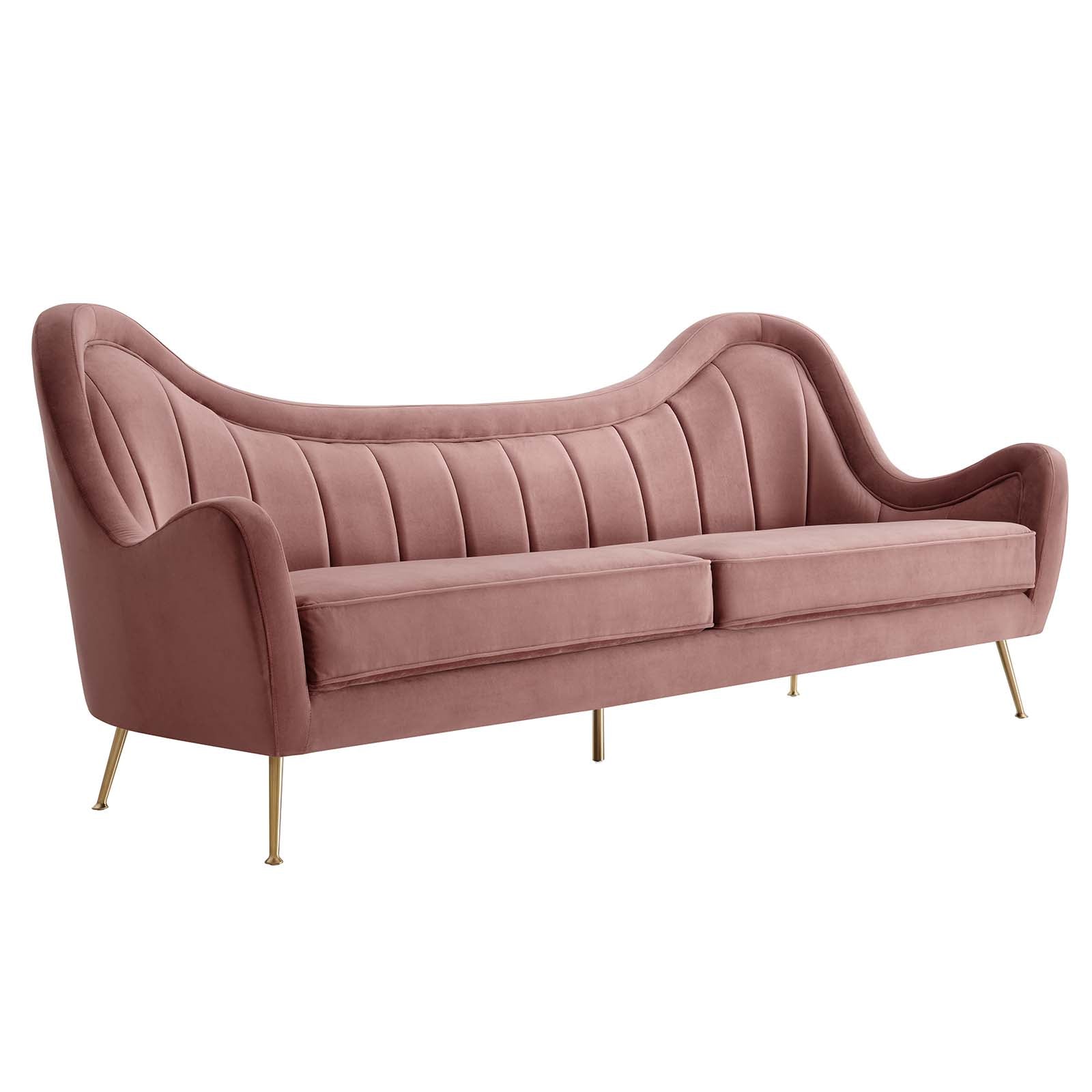 Cheshire Channel Tufted Performance Velvet Sofa By Modway - EEI-5874 | Sofas