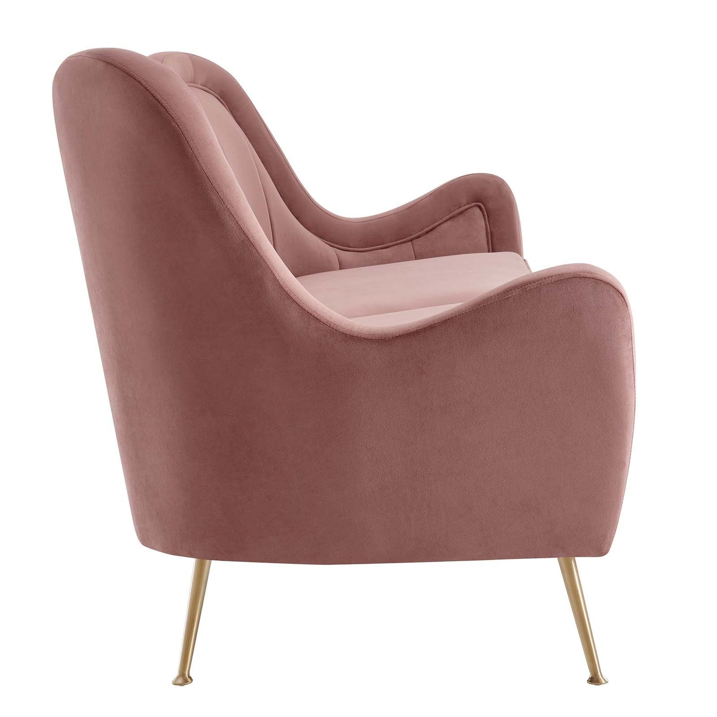 Cheshire Channel Tufted Performance Velvet Sofa By Modway - EEI-5874 | Sofas - 3