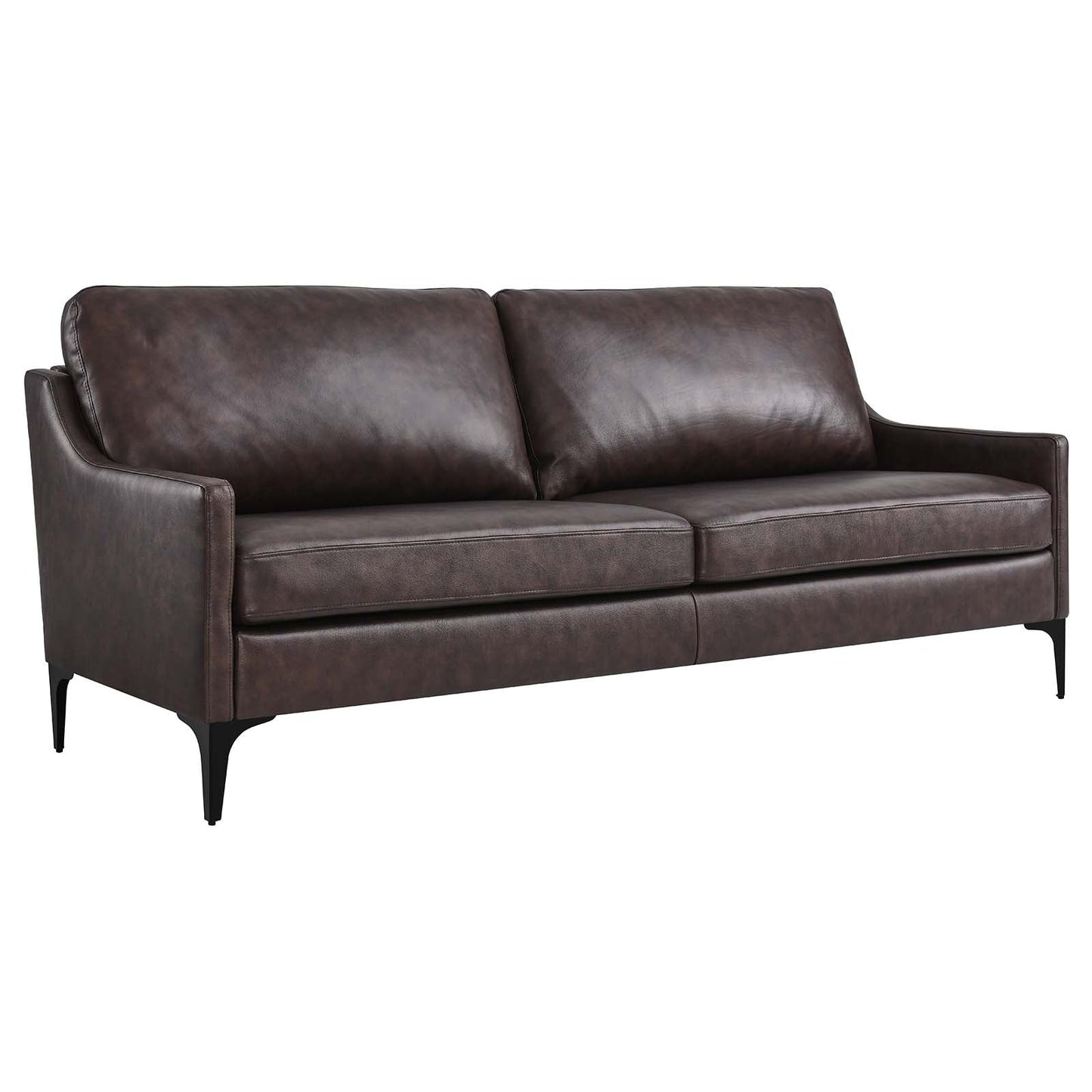 Corland Leather Sofa By Modway - EEI-6018 | Sofas - 2
