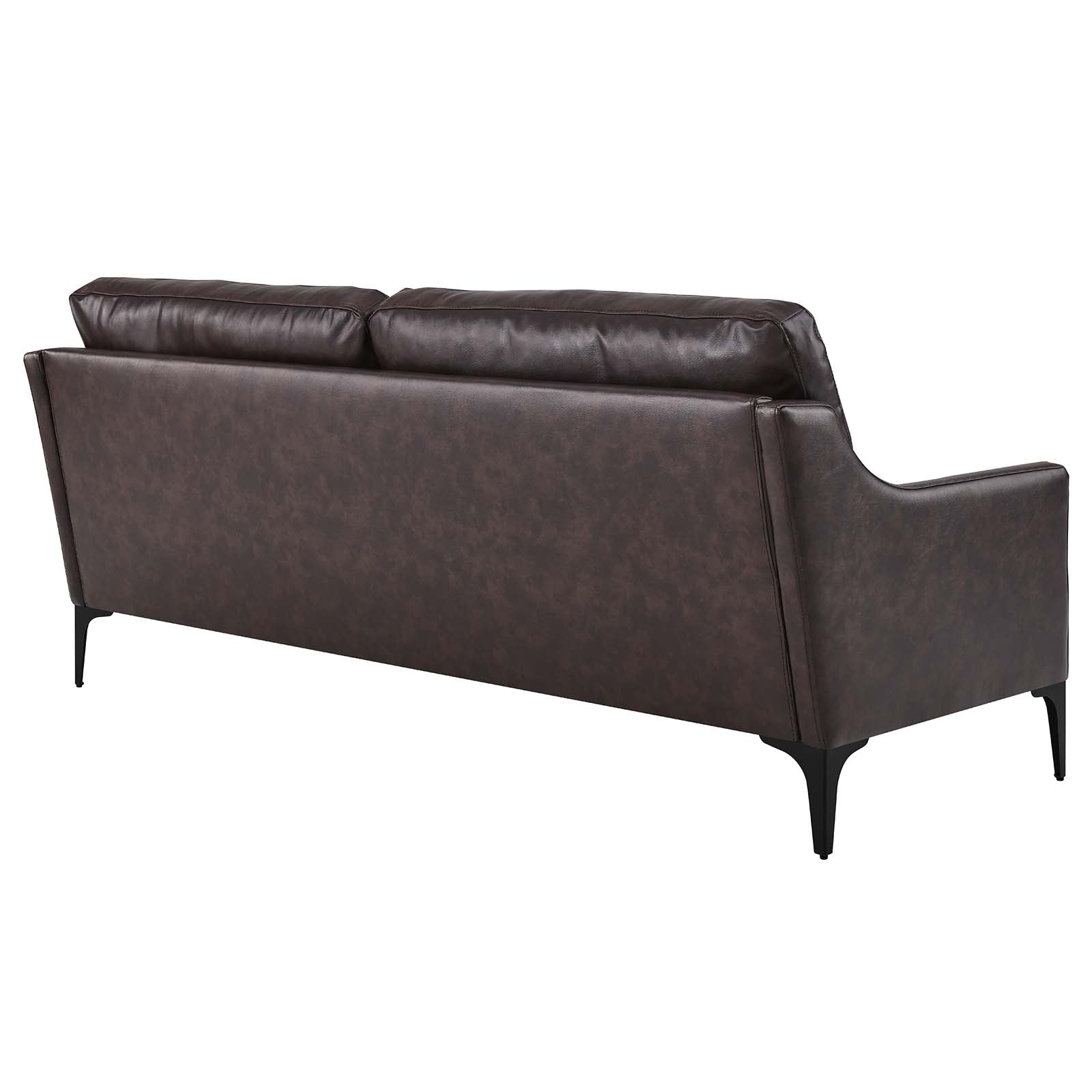 Corland Leather Sofa By Modway - EEI-6018 | Sofas - 4