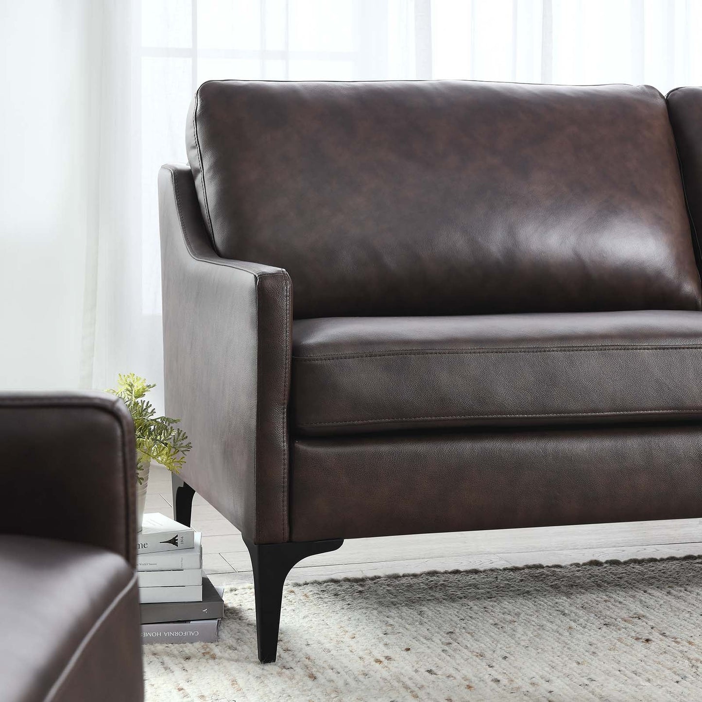 Corland Leather Sofa By Modway - EEI-6018 | Sofas - 8