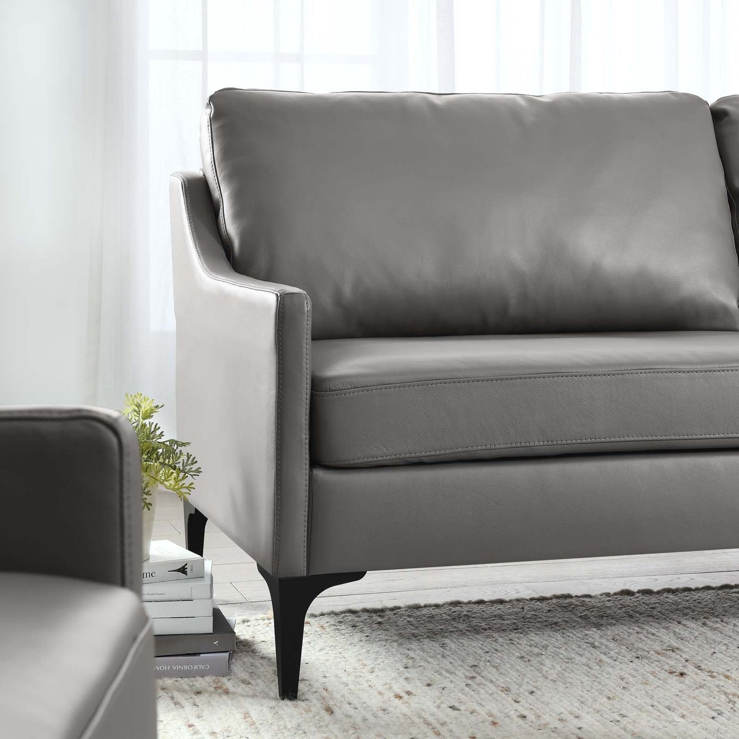 Corland Leather Sofa By Modway - EEI-6018 | Sofas - 15
