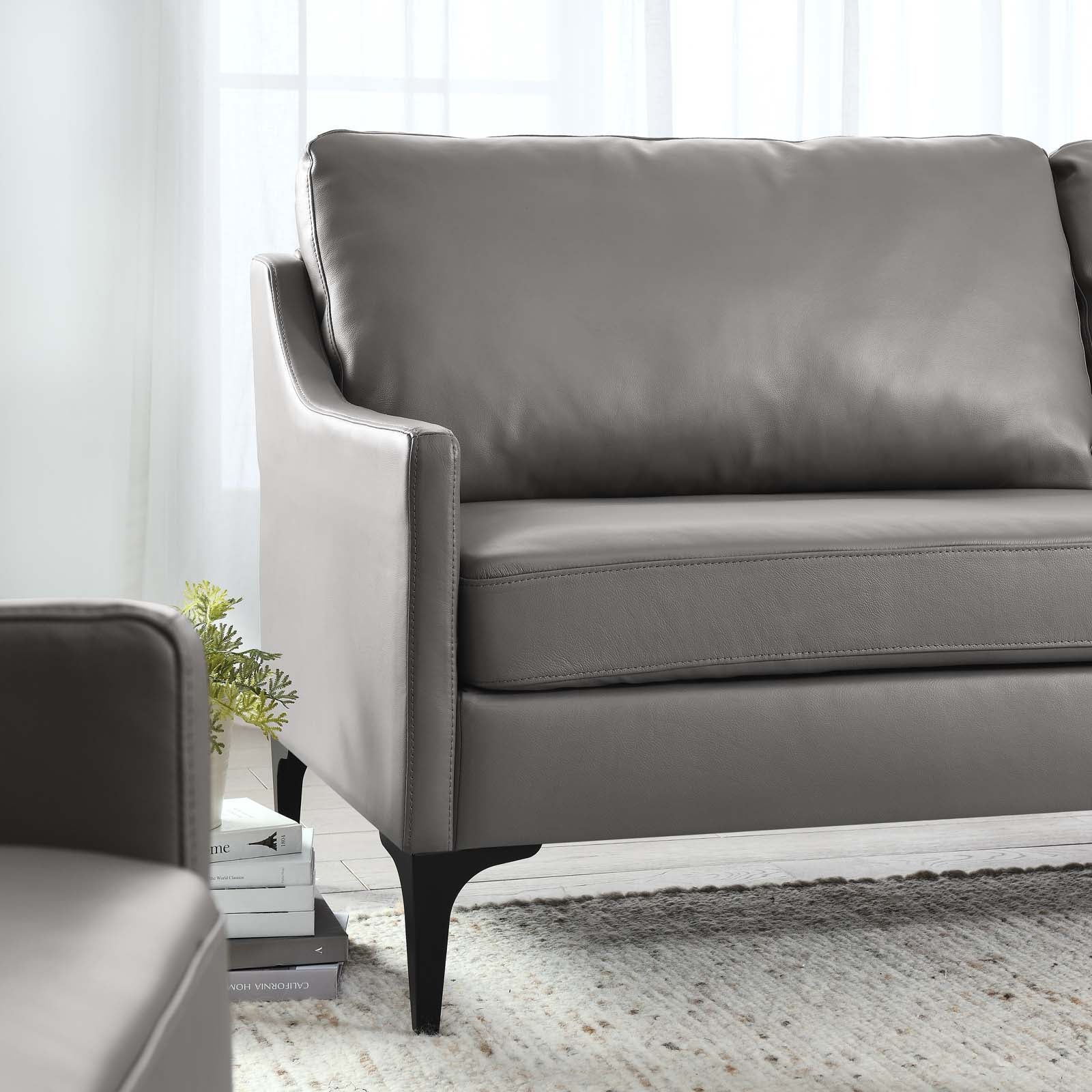 Corland Leather Sofa By Modway - EEI-6018 | Sofas - 15