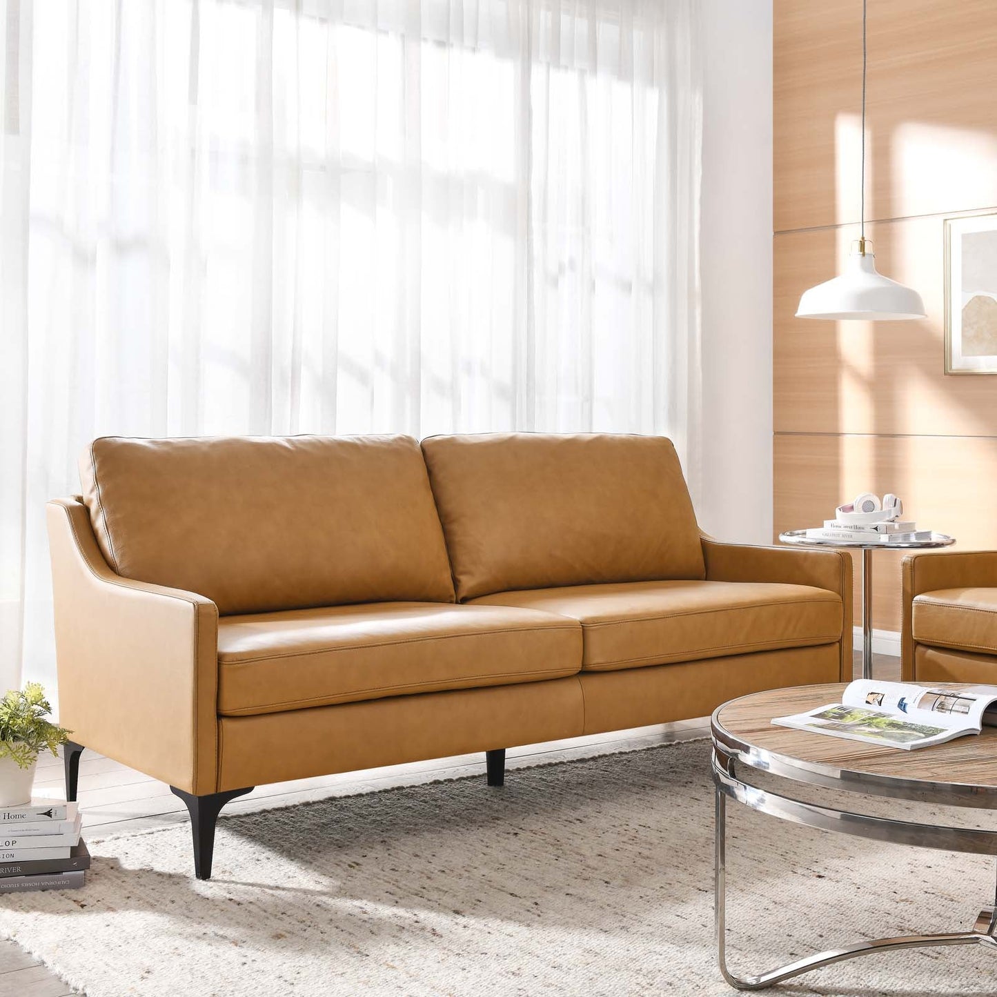Corland Leather Sofa By Modway - EEI-6018 | Sofas - 24