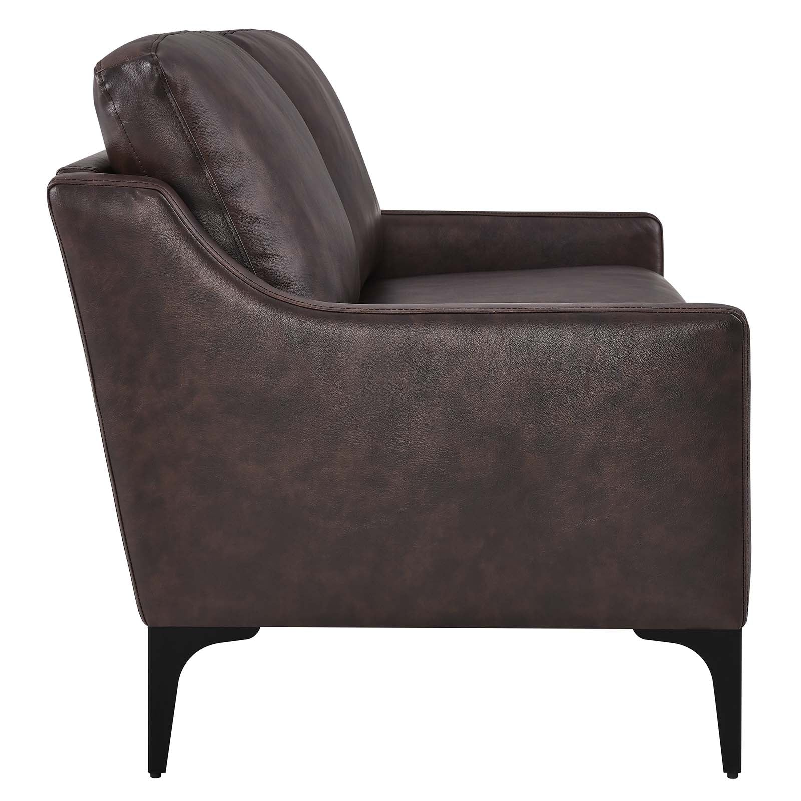 Corland Leather Loveseat By Modway - EEI-6020 | Loveseats - 2