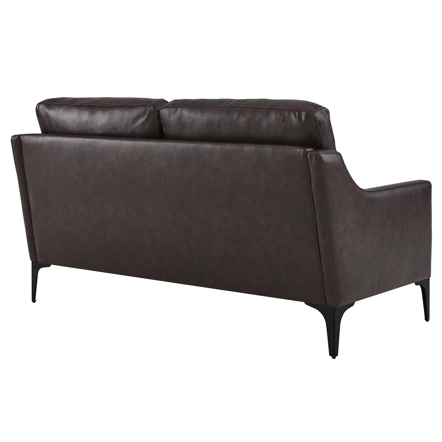 Corland Leather Loveseat By Modway - EEI-6020 | Loveseats - 3