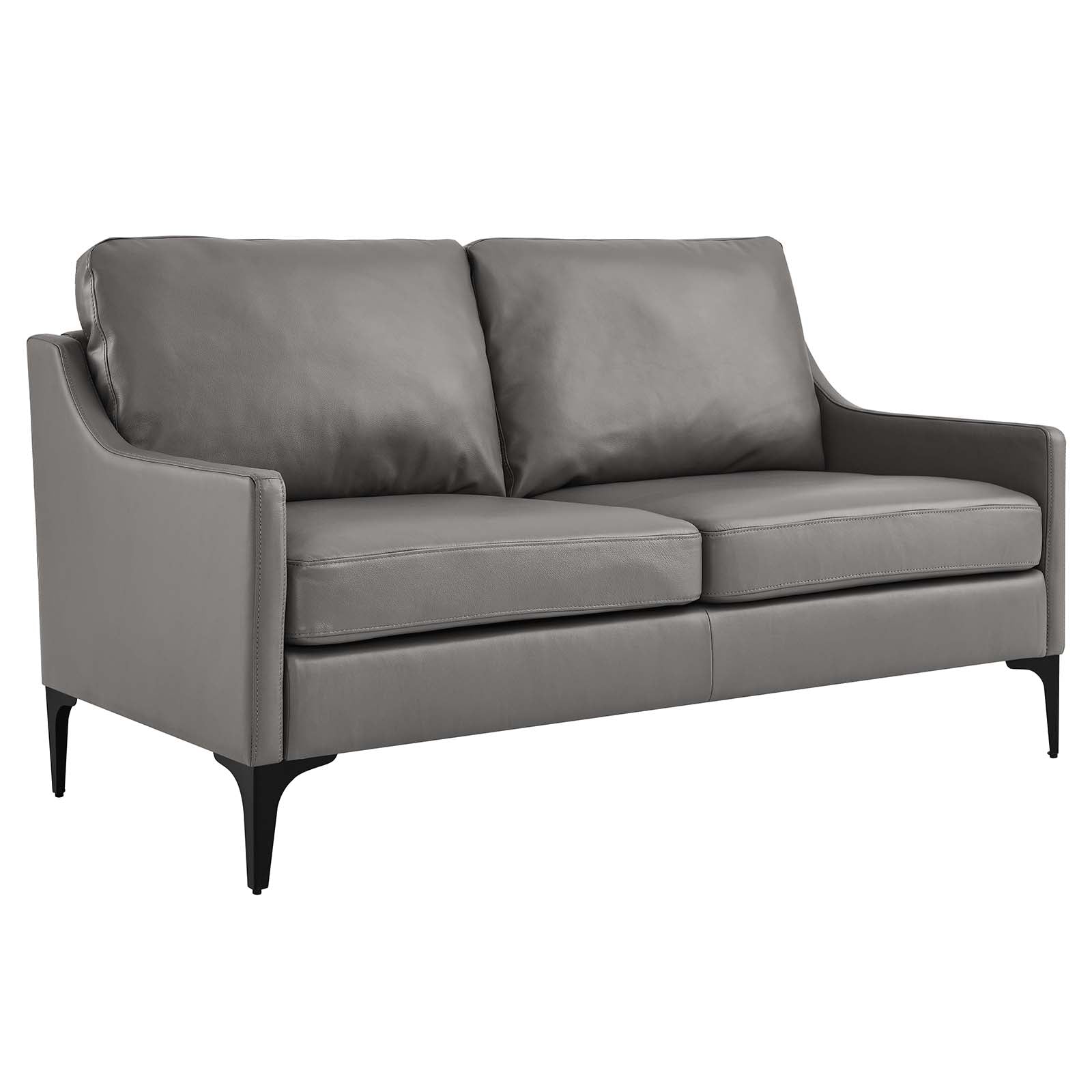 Corland Leather Loveseat By Modway - EEI-6020 | Loveseats - 9