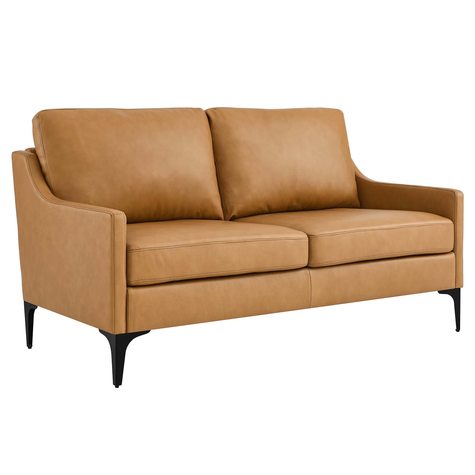 Corland Leather Loveseat By Modway - EEI-6020 | Loveseats - 17