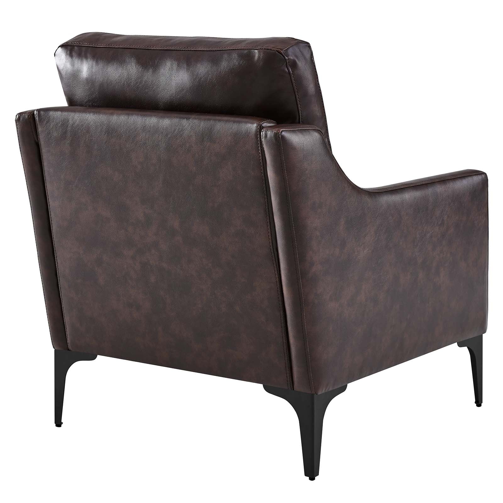 Corland Leather Armchair By Modway - EEI-6022 | Armchairs - 3