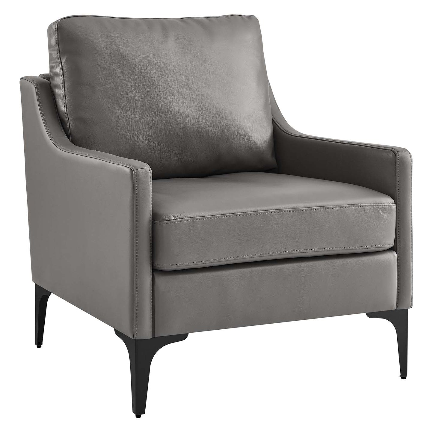 Corland Leather Armchair By Modway - EEI-6022 | Armchairs - 9