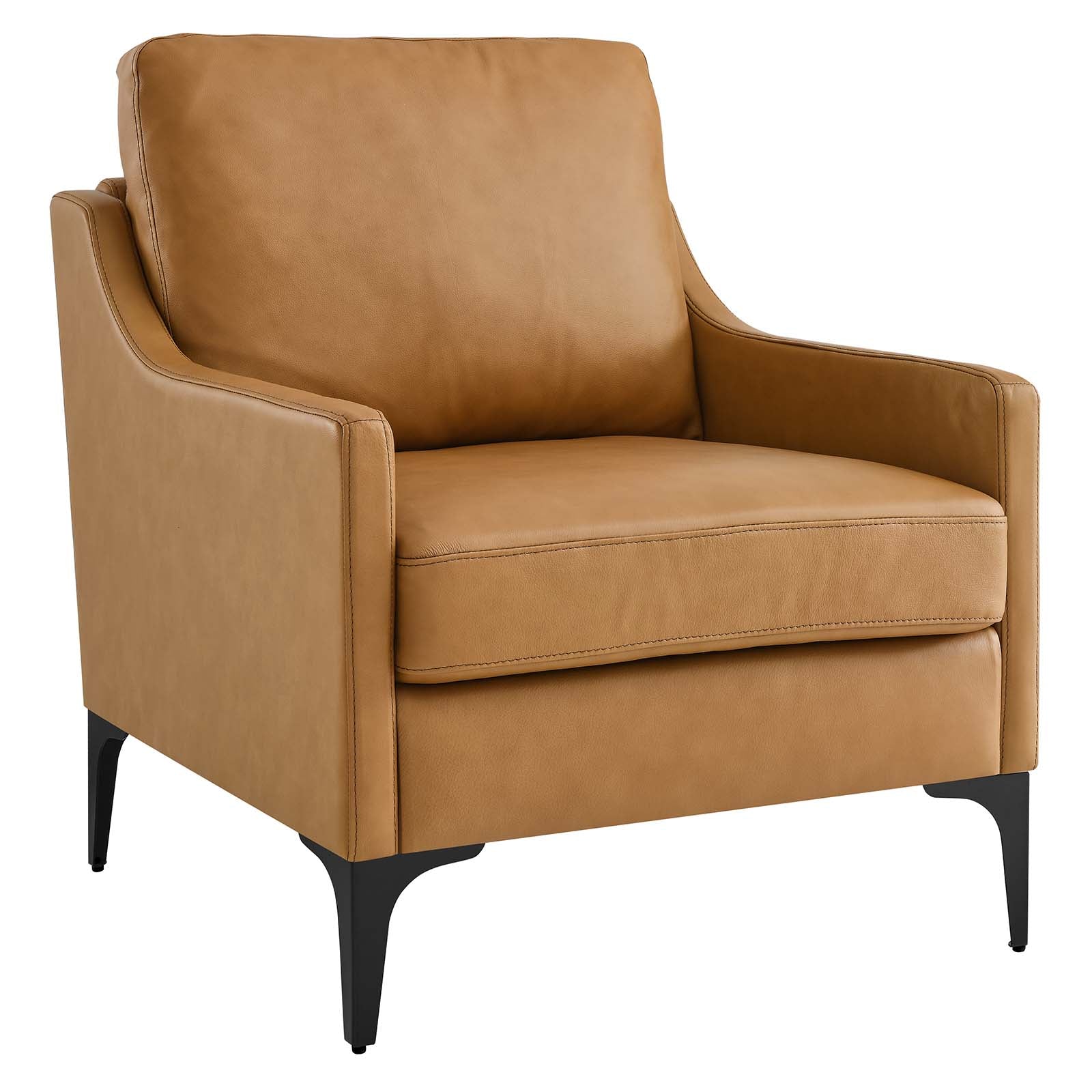 Corland Leather Armchair By Modway - EEI-6022 | Armchairs - 17