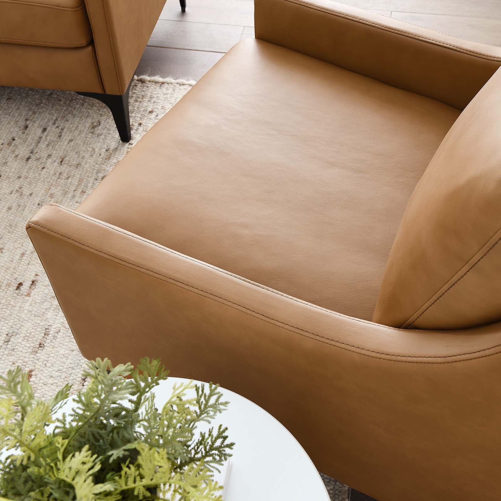 Corland Leather Armchair By Modway - EEI-6022 | Armchairs - 23