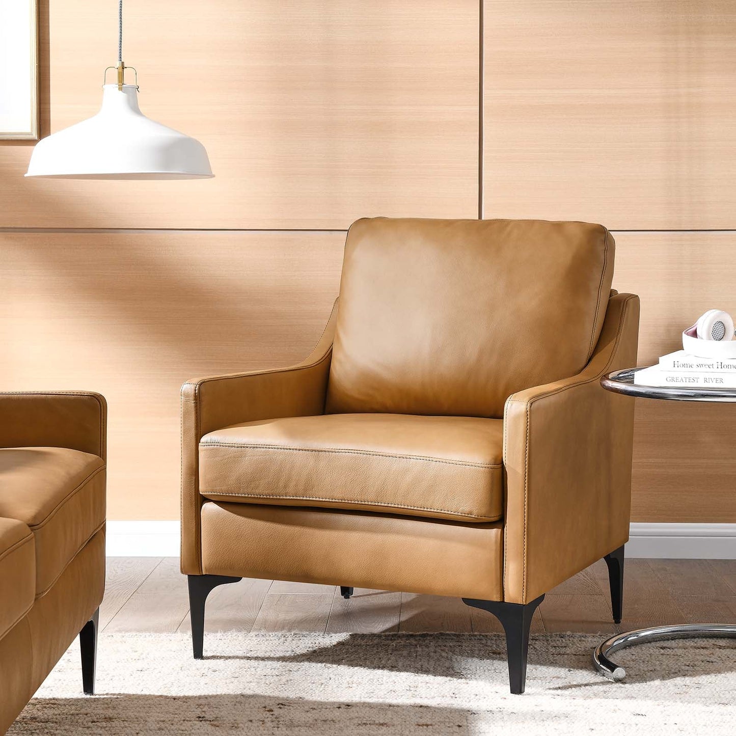 Corland Leather Armchair By Modway - EEI-6022 | Armchairs - 24
