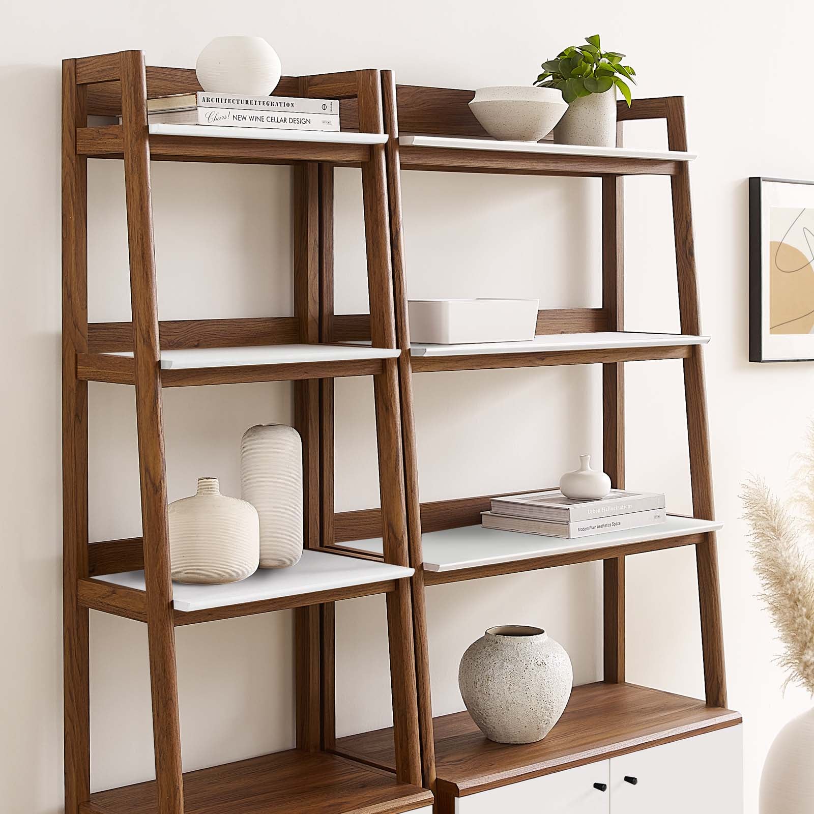 Bixby Wood Bookshelves - Set of 2 By Modway - EEI-6113 | Bookcases - 13