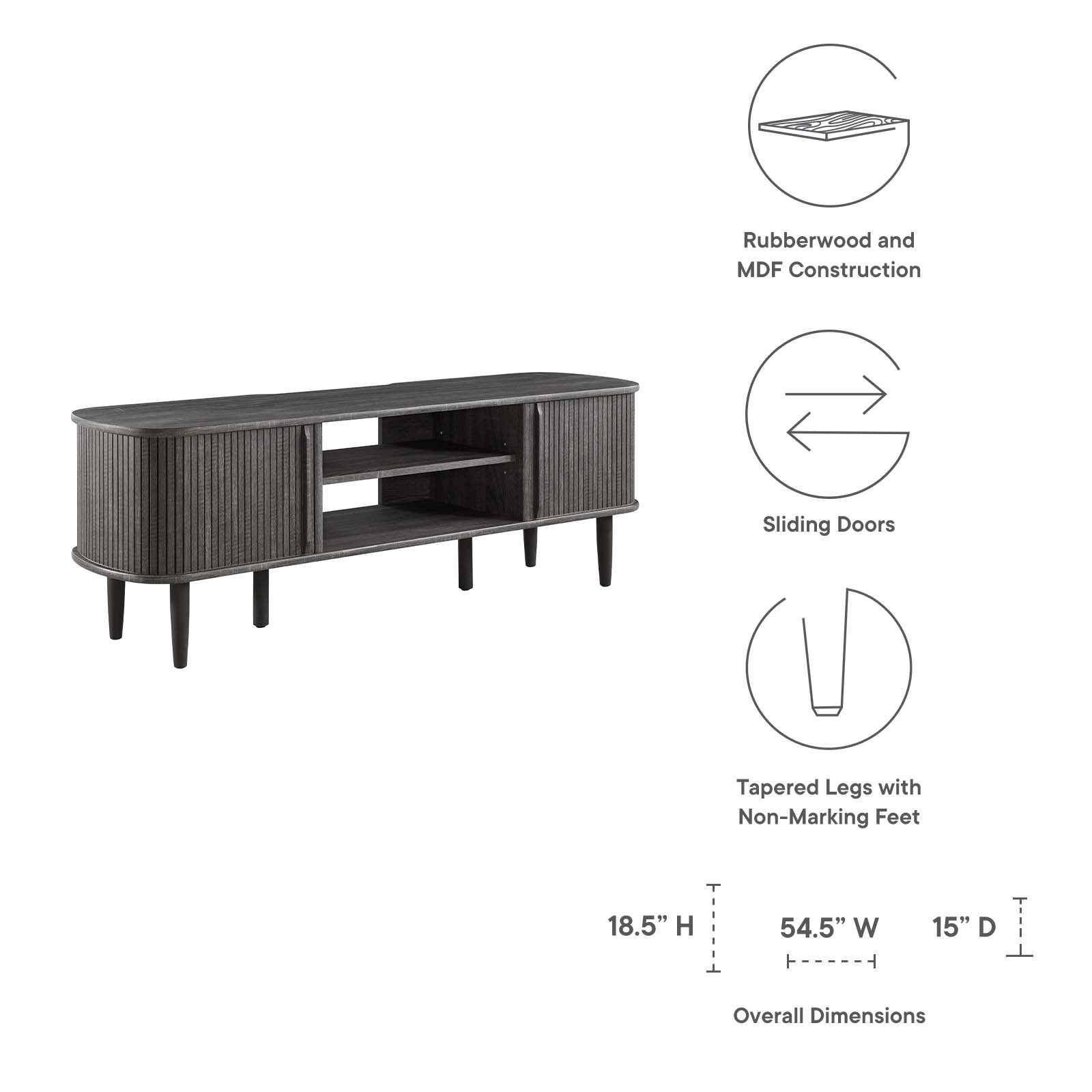 Contour 55" TV Stand By Modway - EEI-6158 | TV Stands - 9