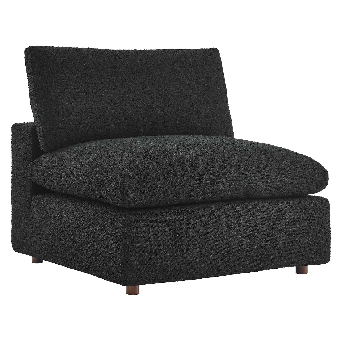 Commix Down Filled Overstuffed Boucle Fabric Armless Chair By Modway - EEI-6257 | Lounge Chairs