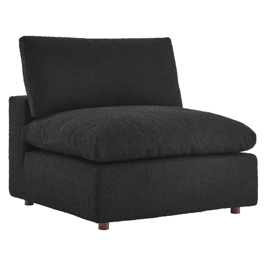 Commix Down Filled Overstuffed Boucle Fabric Armless Chair By Modway - EEI-6257 | Lounge Chairs