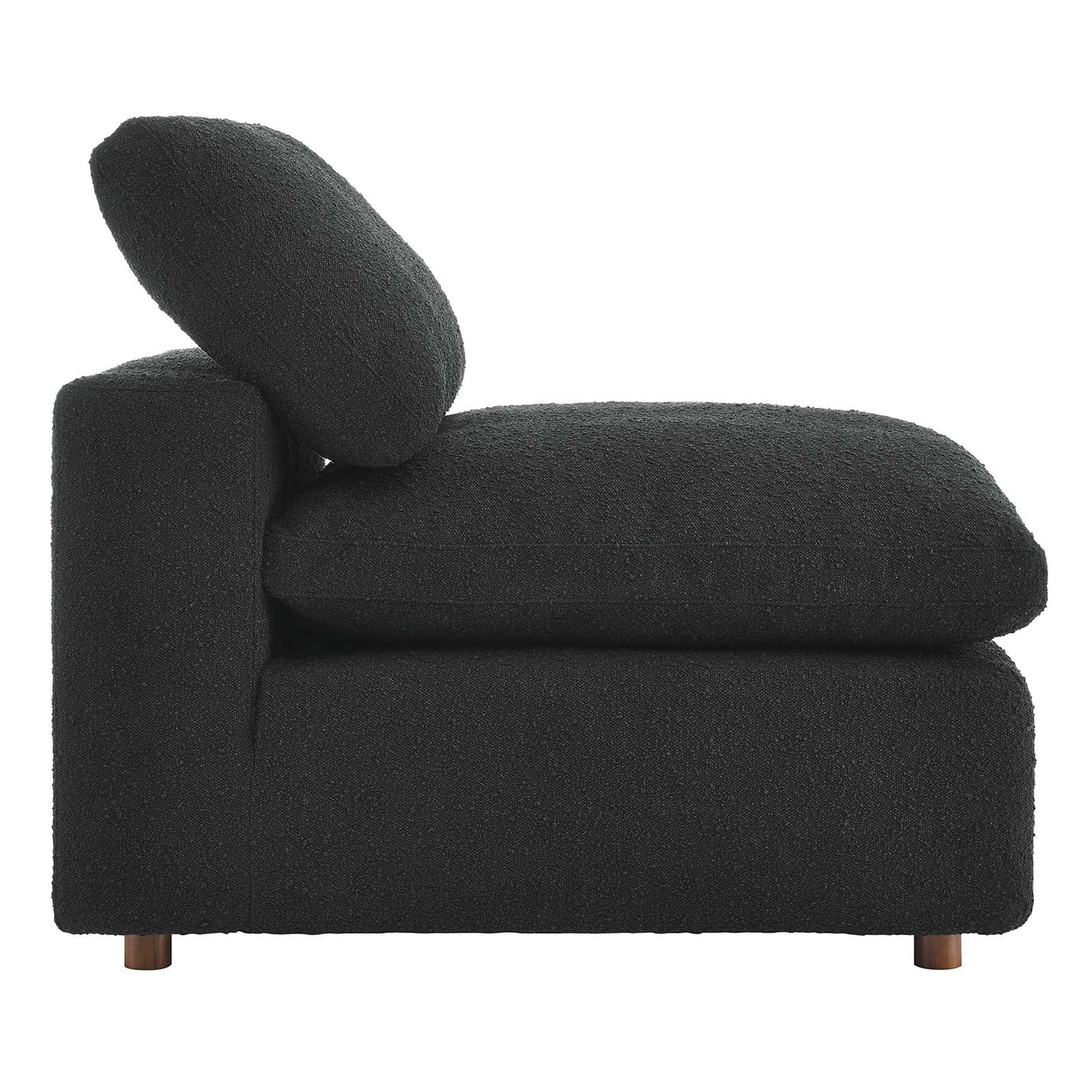 Commix Down Filled Overstuffed Boucle Fabric Armless Chair By Modway - EEI-6257 | Lounge Chairs - 2