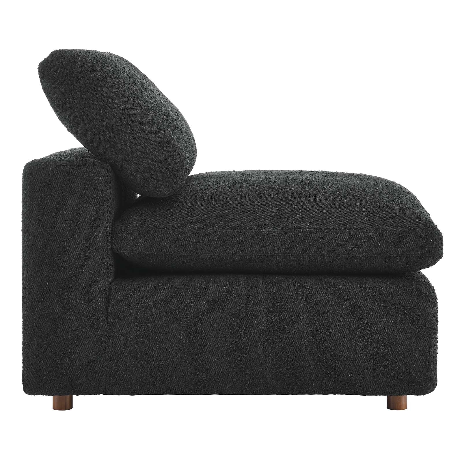 Commix Down Filled Overstuffed Boucle Fabric Armless Chair By Modway - EEI-6257 | Lounge Chairs - 2