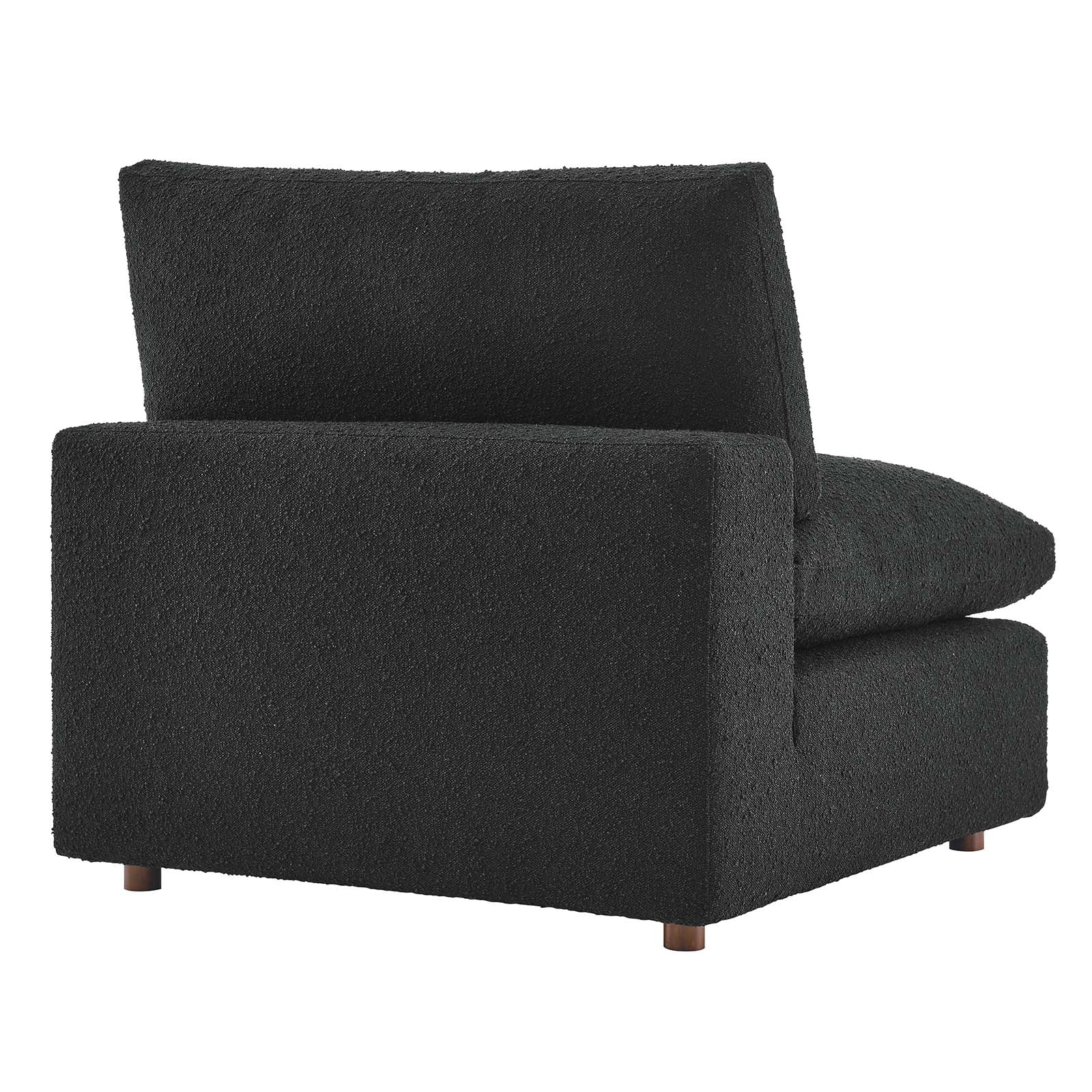 Commix Down Filled Overstuffed Boucle Fabric Armless Chair By Modway - EEI-6257 | Lounge Chairs - 3