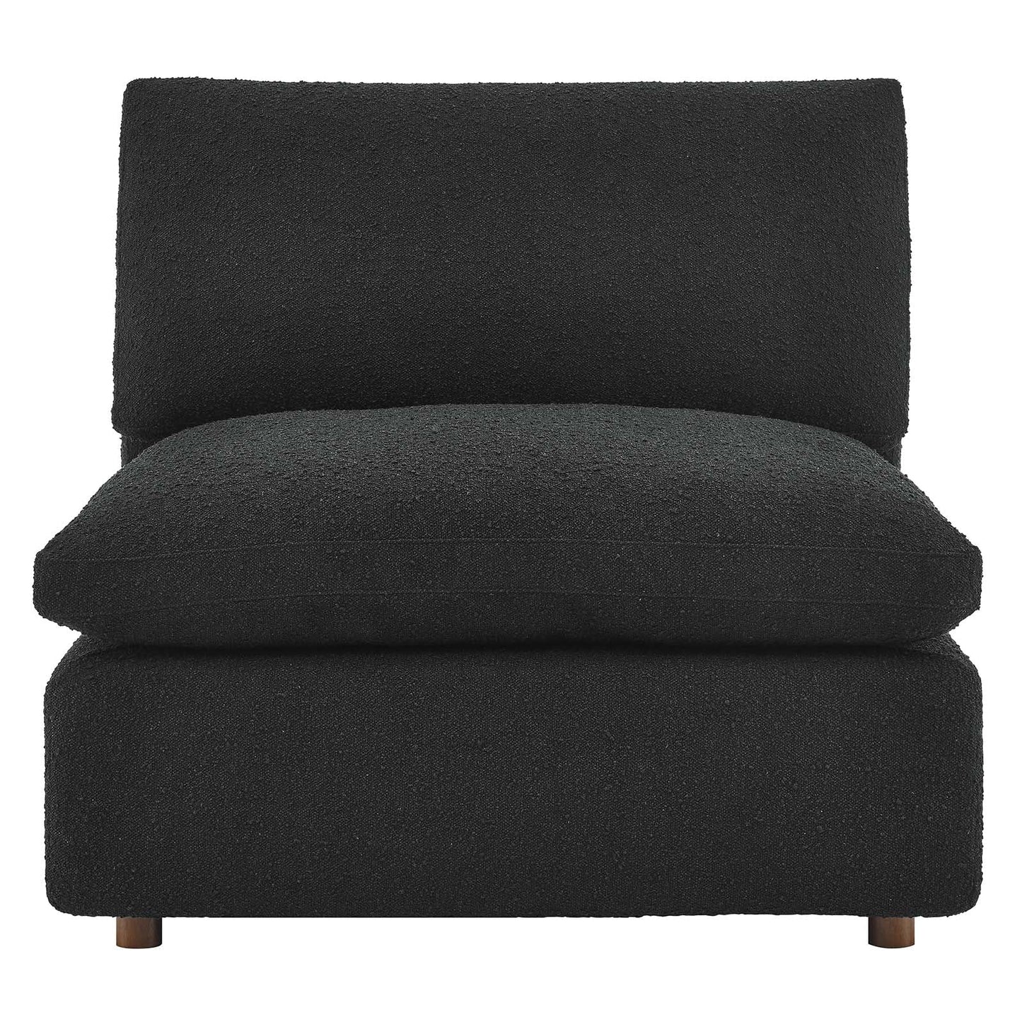 Commix Down Filled Overstuffed Boucle Fabric Armless Chair By Modway - EEI-6257 | Lounge Chairs - 4