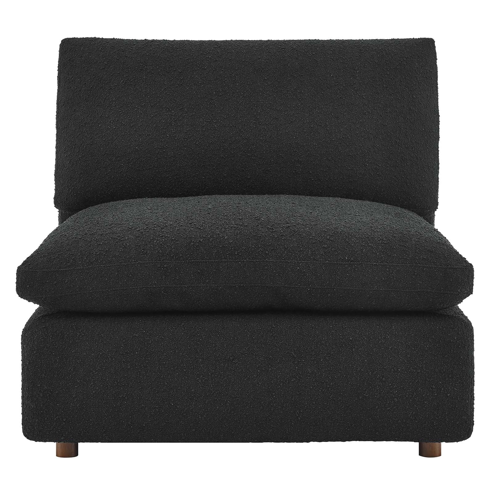 Commix Down Filled Overstuffed Boucle Fabric Armless Chair By Modway - EEI-6257 | Lounge Chairs - 4