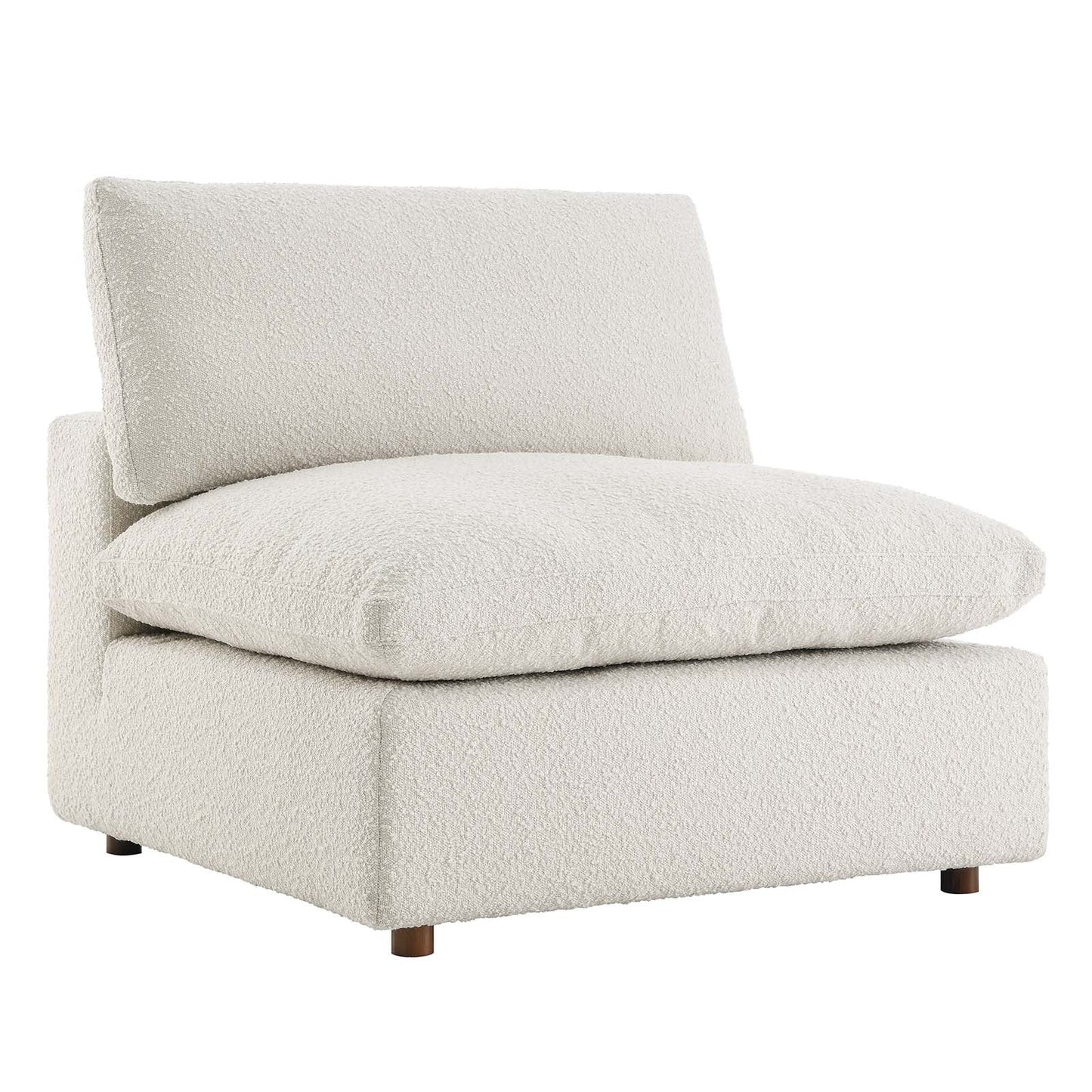 Commix Down Filled Overstuffed Boucle Fabric Armless Chair By Modway - EEI-6257 | Lounge Chairs - 9