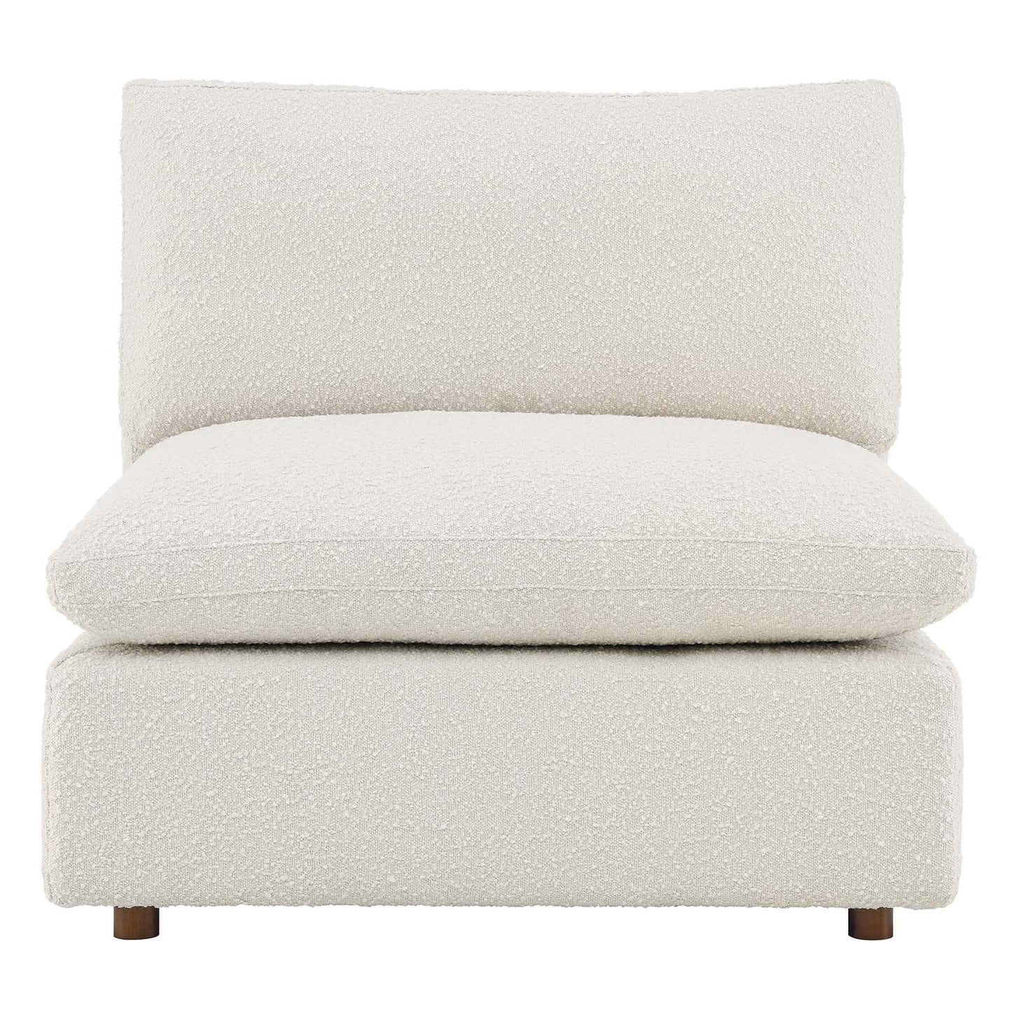 Commix Down Filled Overstuffed Boucle Fabric Armless Chair By Modway - EEI-6257 | Lounge Chairs - 12