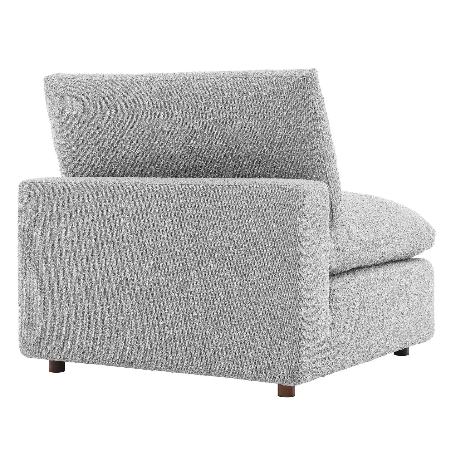 Commix Down Filled Overstuffed Boucle Fabric Armless Chair By Modway - EEI-6257 | Lounge Chairs - 19