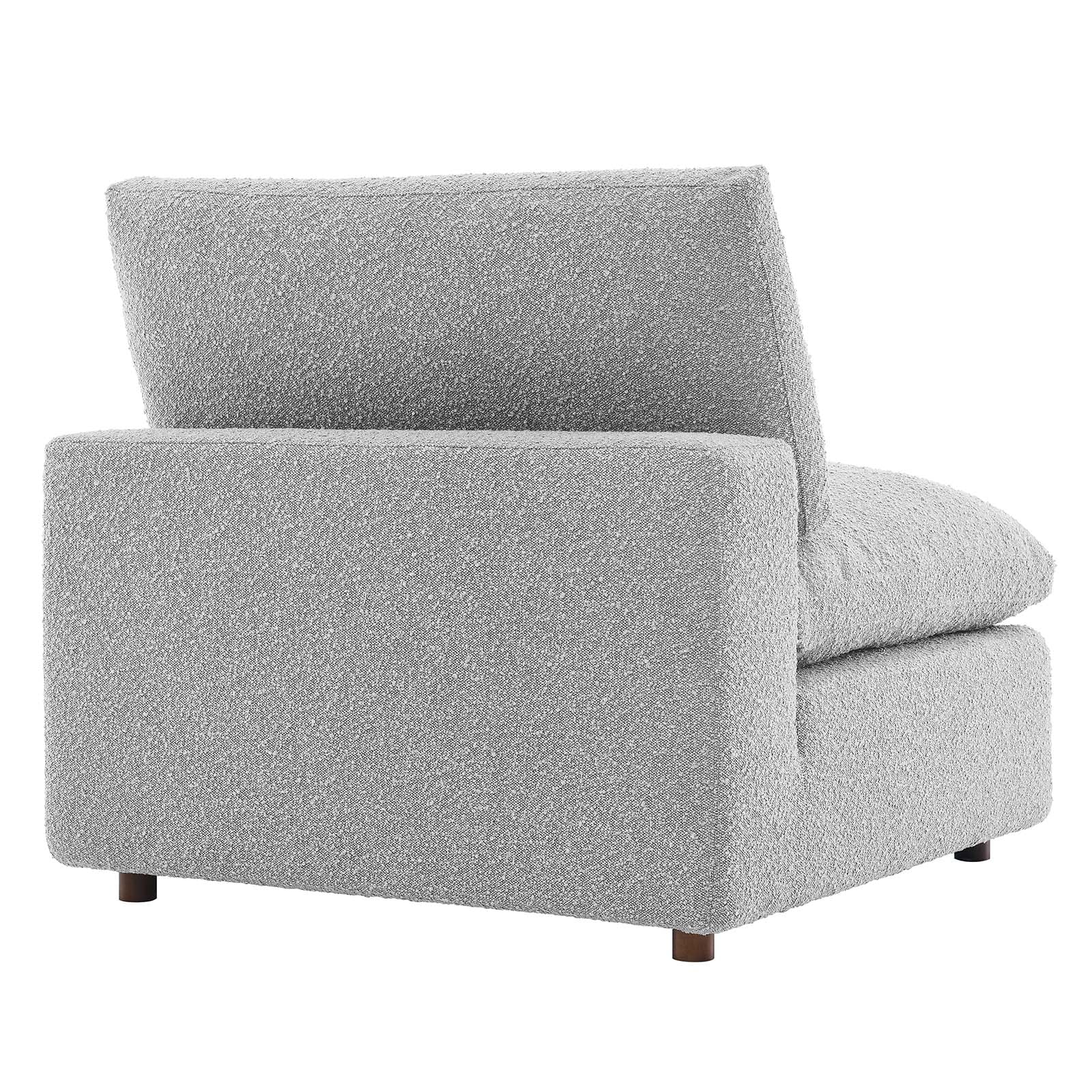 Commix Down Filled Overstuffed Boucle Fabric Armless Chair By Modway - EEI-6257 | Lounge Chairs - 19
