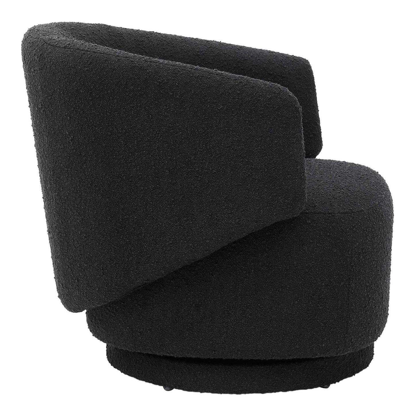 Celestia Boucle Fabric Fabric and Wood Swivel Chair By Modway - EEI-6357 | Lounge Chairs - 2