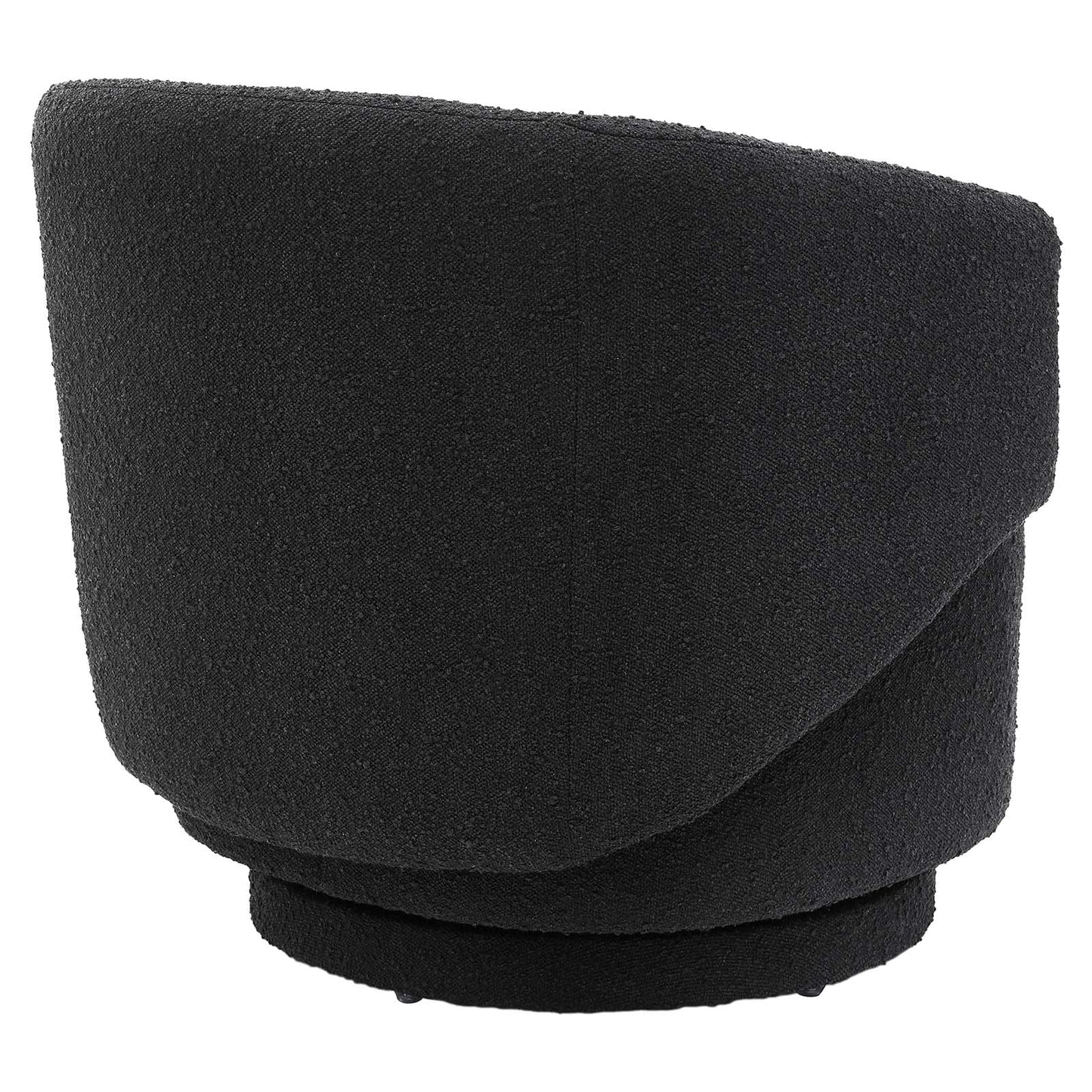 Celestia Boucle Fabric Fabric and Wood Swivel Chair By Modway - EEI-6357 | Lounge Chairs - 3