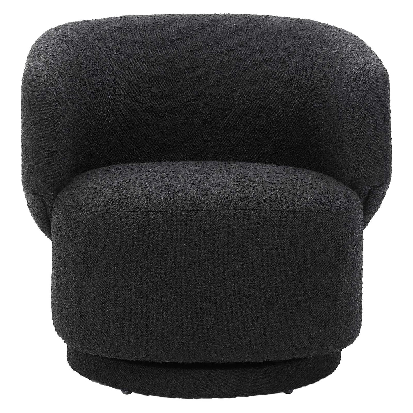 Celestia Boucle Fabric Fabric and Wood Swivel Chair By Modway - EEI-6357 | Lounge Chairs - 4