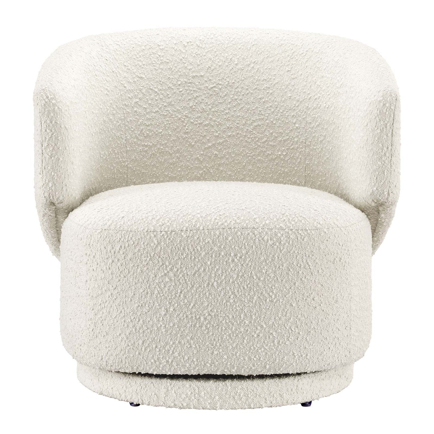 Celestia Boucle Fabric Fabric and Wood Swivel Chair By Modway - EEI-6357 | Lounge Chairs - 12