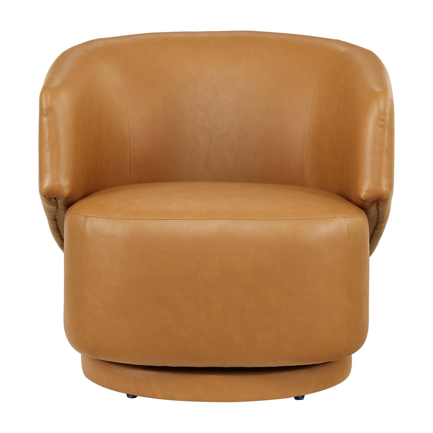 Celestia Vegan Leather Fabric and Wood Swivel Chair By Modway - EEI-6358 | Lounge Chairs - 5