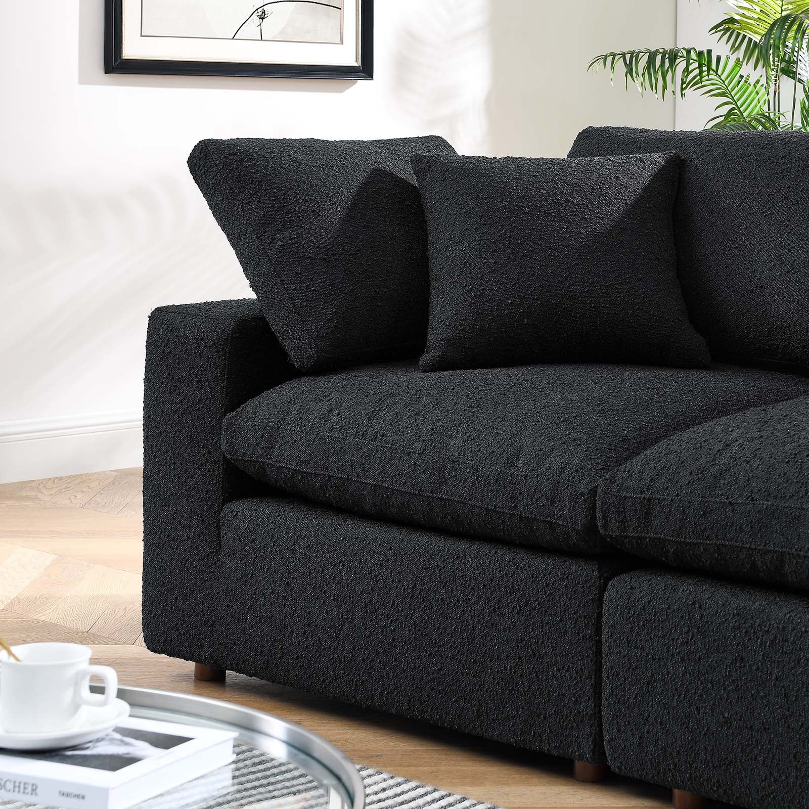 Commix Down Filled Overstuffed Boucle Fabric Loveseat By Modway - EEI-6361 | Loveseats - 5
