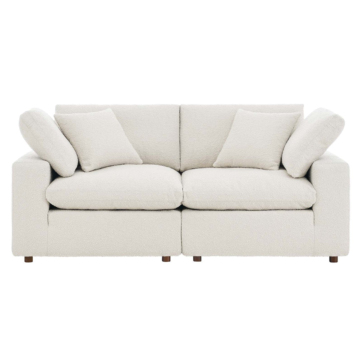 Commix Down Filled Overstuffed Boucle Fabric Loveseat By Modway - EEI-6361 | Loveseats - 7