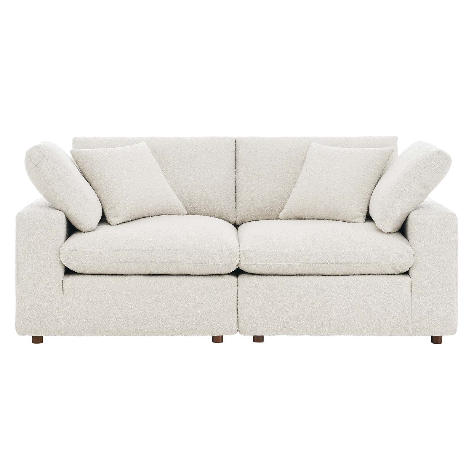 Commix Down Filled Overstuffed Boucle Fabric Loveseat By Modway - EEI-6361 | Loveseats - 7